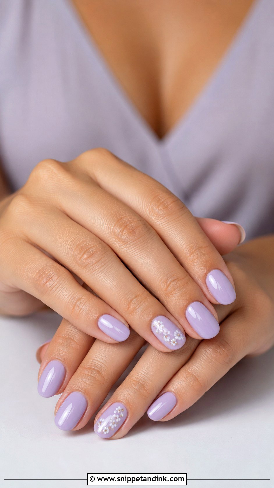 Lavender Maid Of Honor Nails - Snippet and Ink - 20 Maid of Honor Nails Ideas Wedding Day