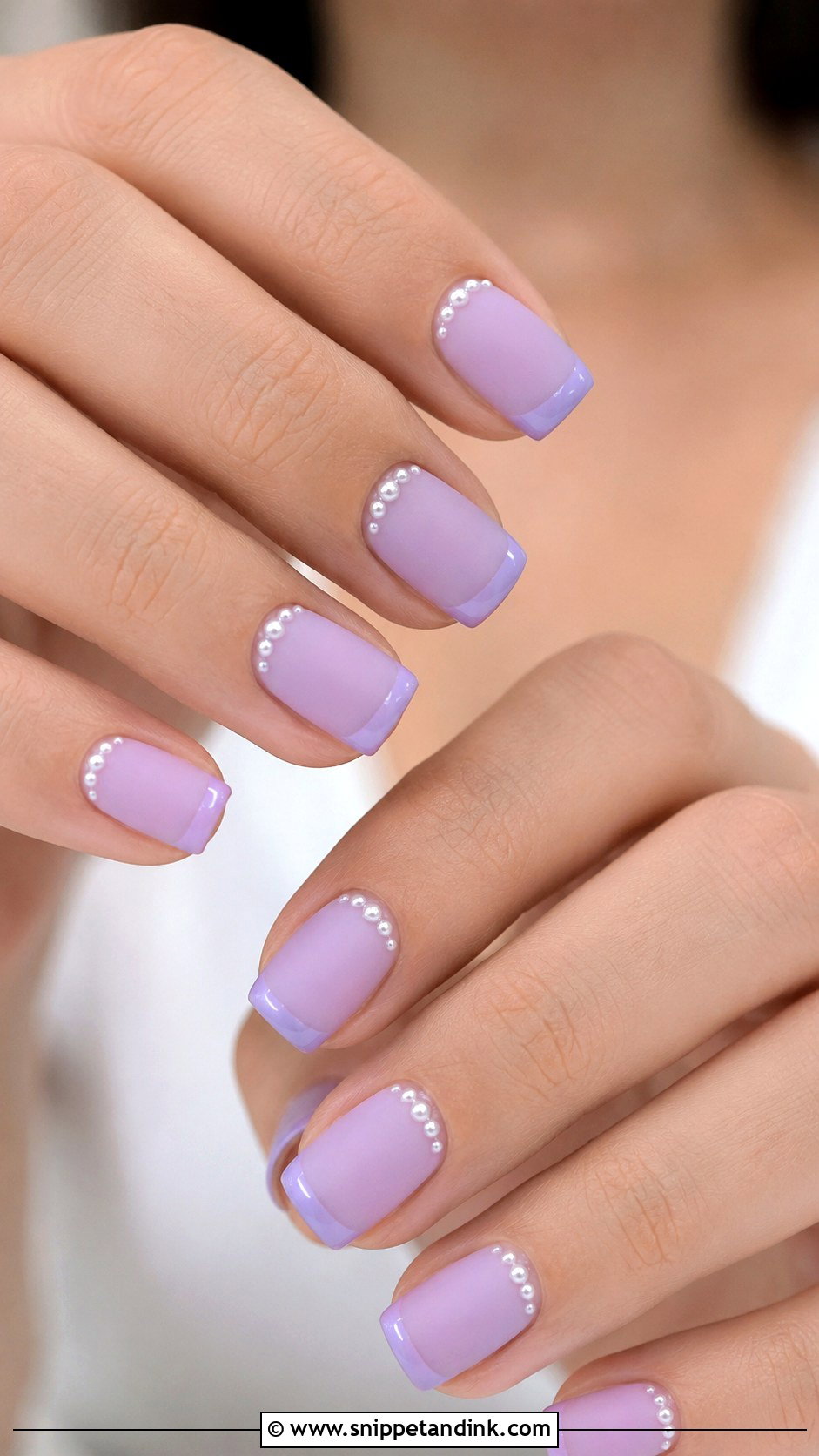 Lavender Matte Wedding Nails - Snippet and Ink - 20 Lavender Wedding Nails