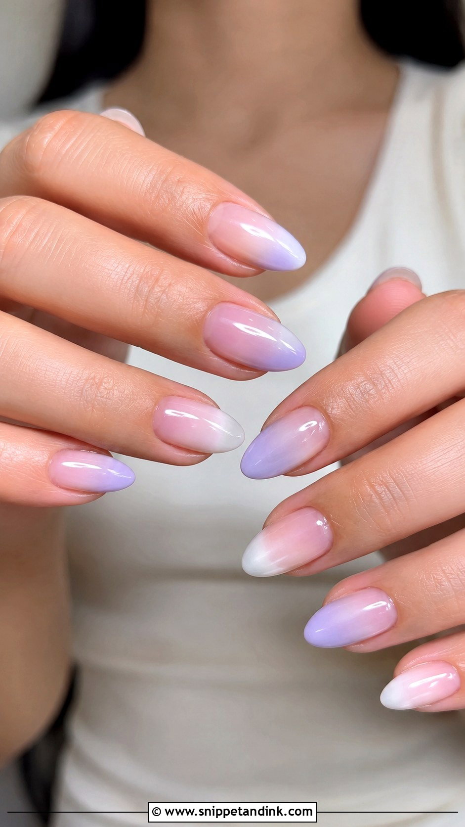 Lavender Ombre Wedding Nails - Snippet and Ink - 20 Ombre Wedding Nails Brides