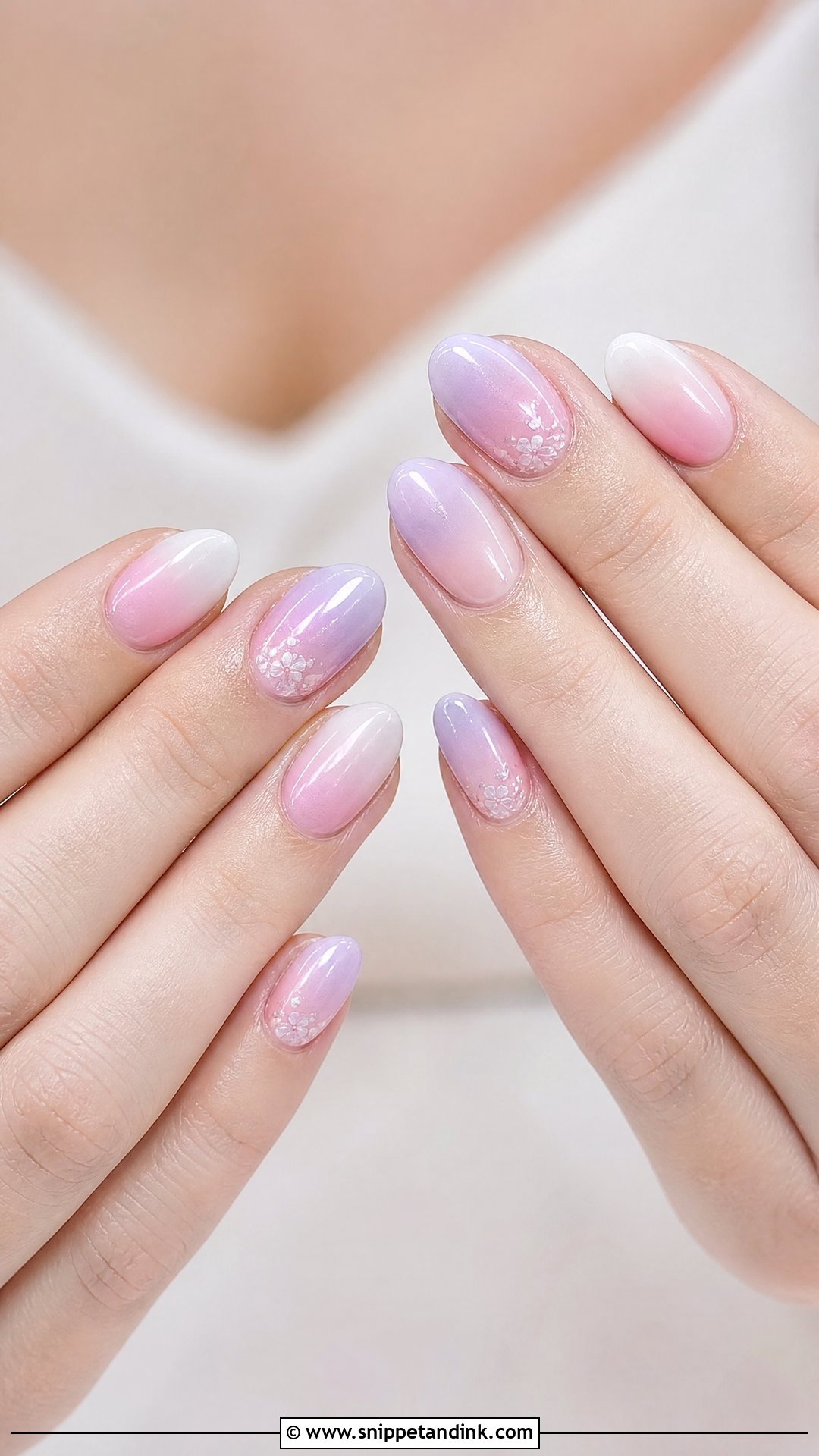 Lavender Ombre Wedding Nails - Snippet and Ink - 25 Ombre Wedding Nails