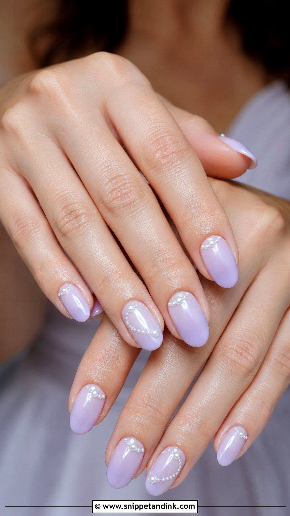 Lavender Pearl Wedding Nails - Snippet and Ink - 20 Lavender Wedding Nails