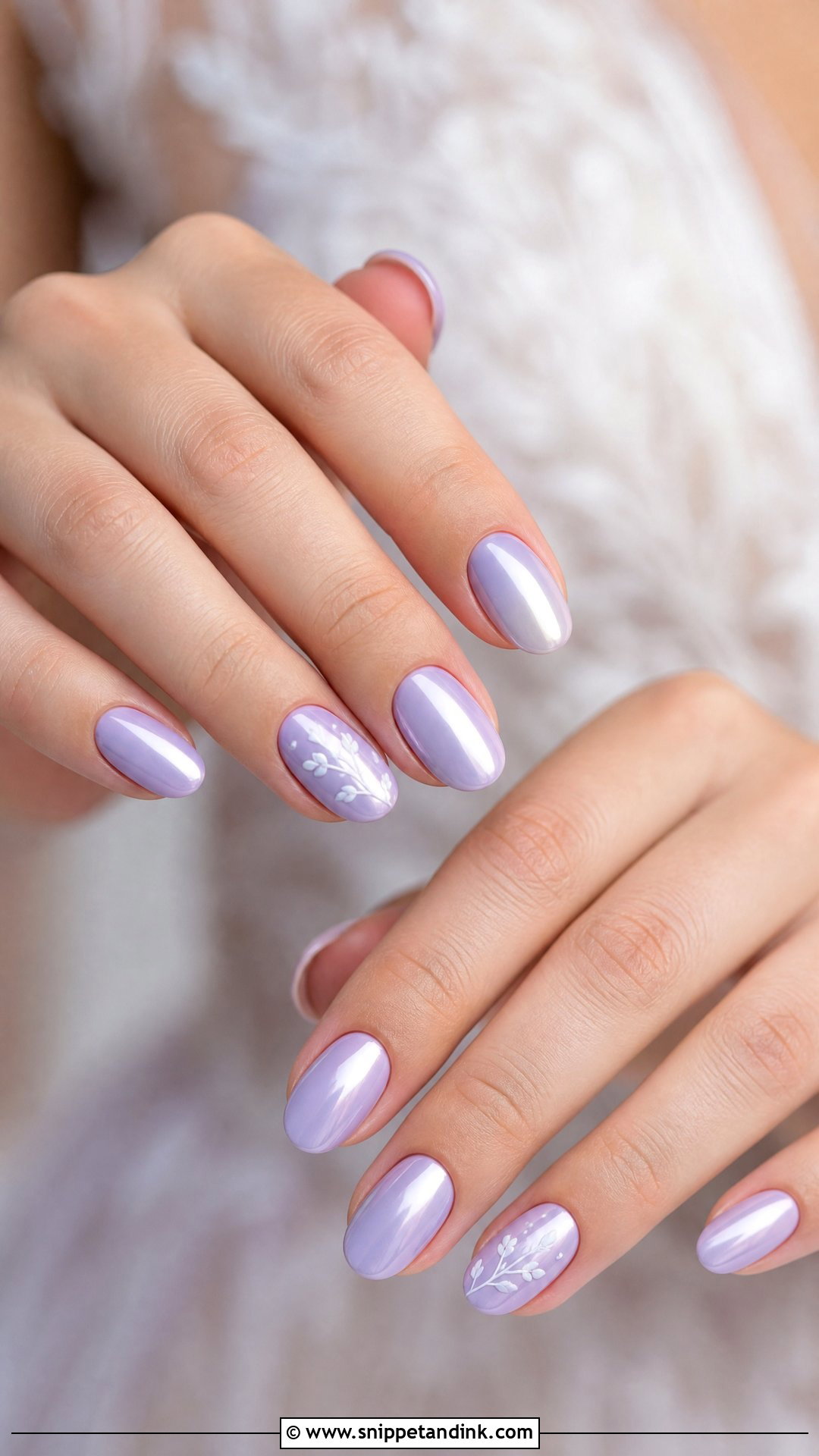 Lavender Pre Wedding Nails - Snippet and Ink - 25 Pre Wedding Nails