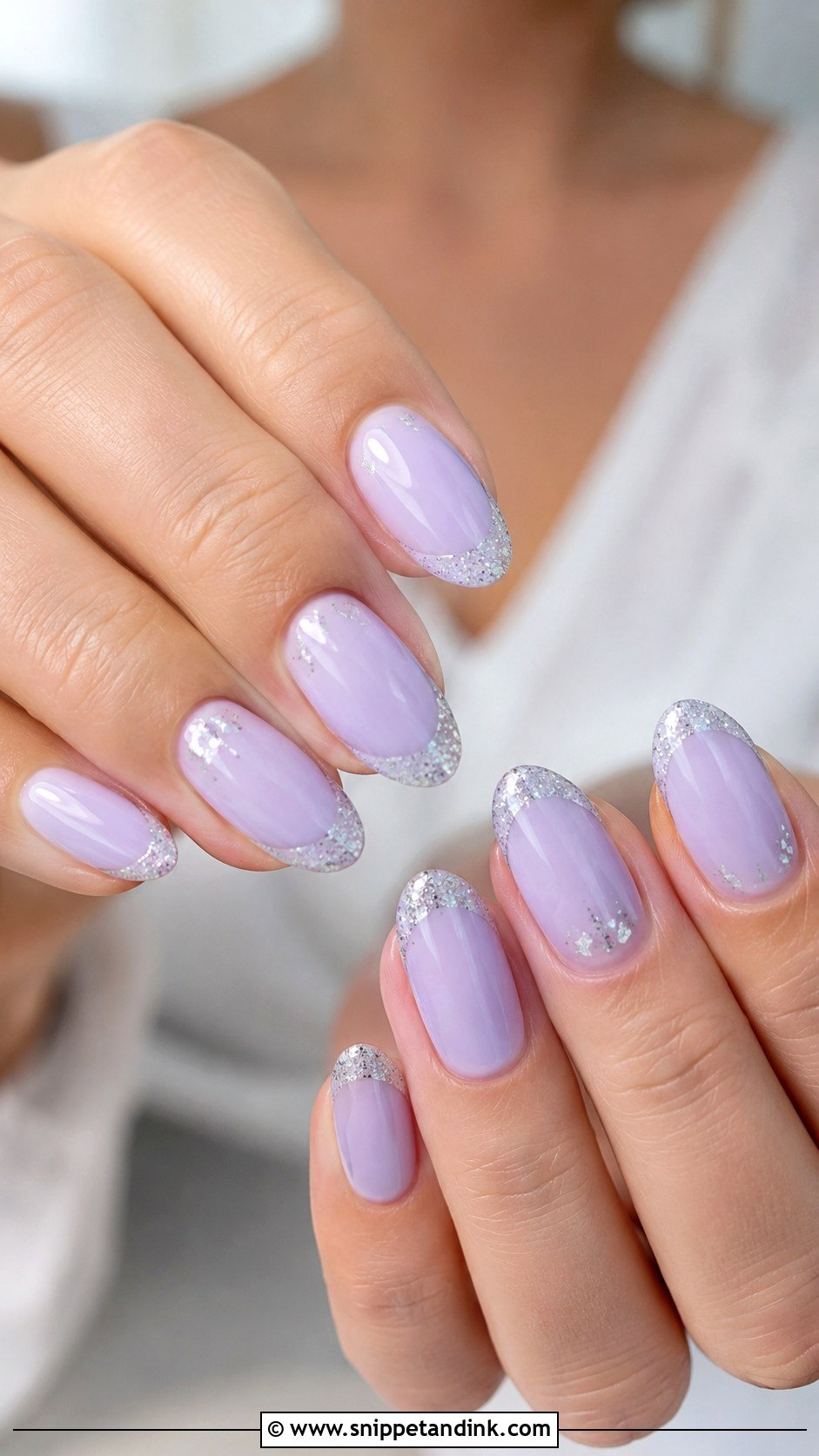 Lavender Silver Wedding Nails - Snippet and Ink - 20 Lavender Wedding Nails