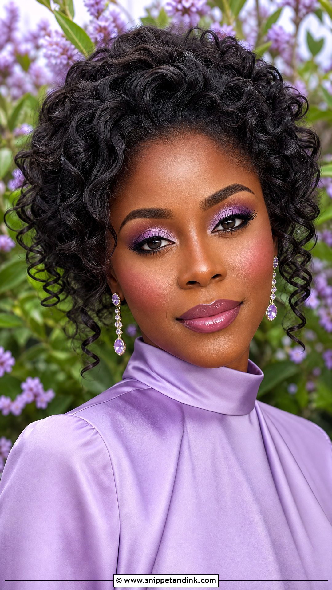 Lavender Spring Wedding Guest Makeup - Snippet and Ink - 20 Spring Wedding Guest Makeup Ideas