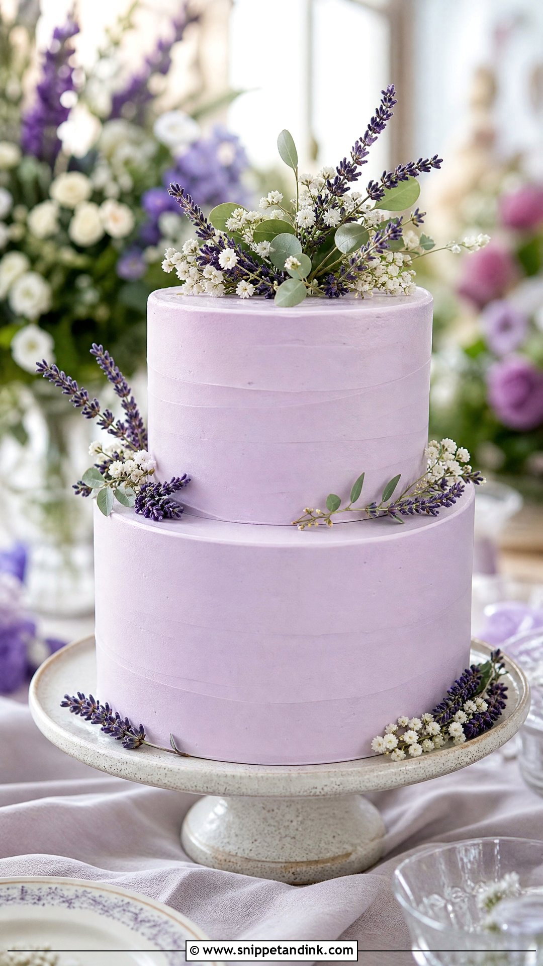Lavender Wedding Cake - Snippet and Ink - 20 Purple Wedding Cake Ideas