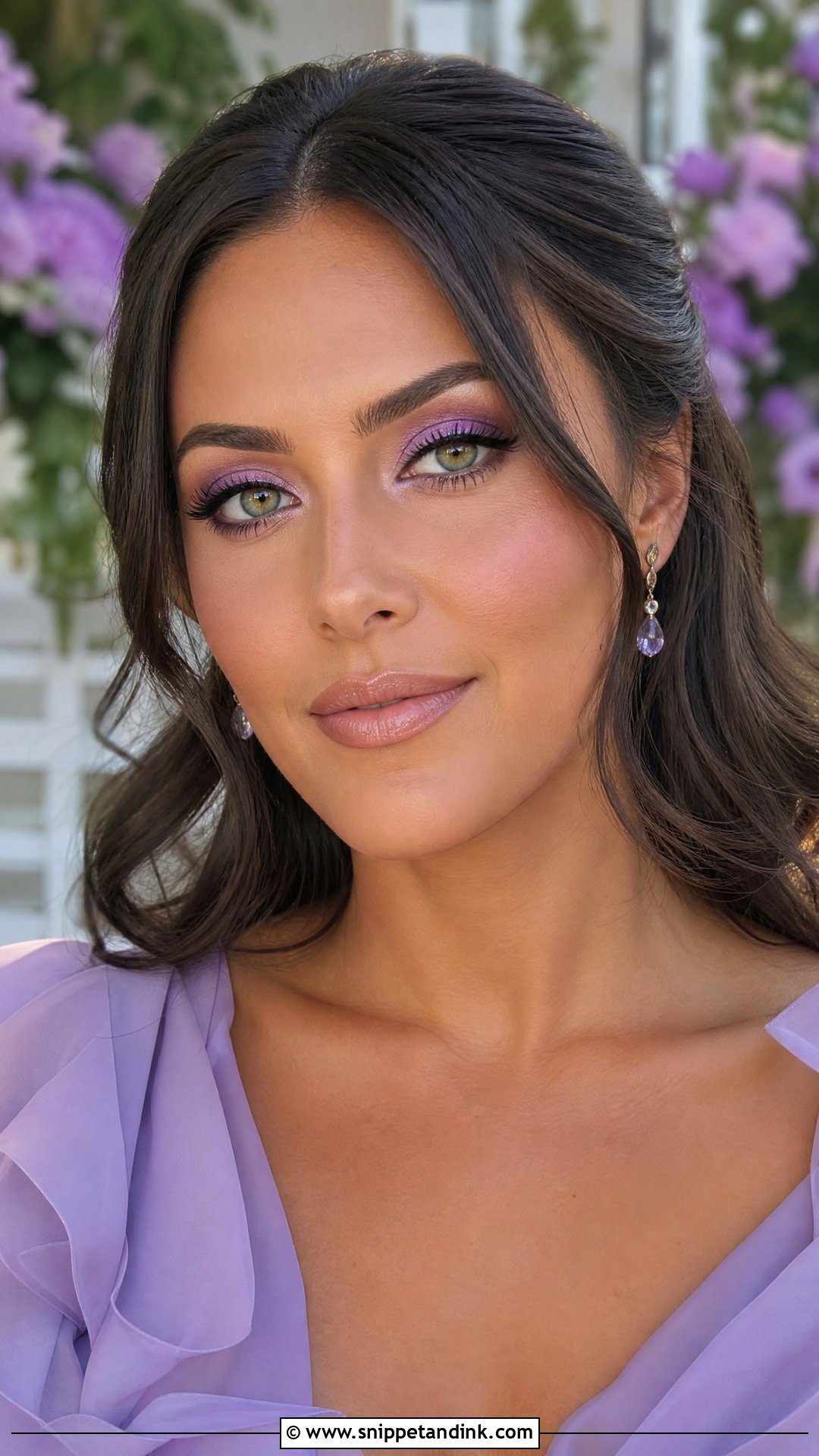 Lavender Wedding Guest Makeup for Green Eyes - Snippet and Ink - 25 Wedding Guest Makeup for Green Eyes