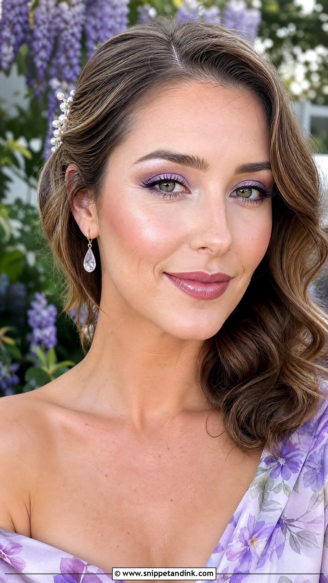 Lavender Wedding Guest Makeup - Snippet and Ink - 30 Makeup for Wedding Guest Ideas
