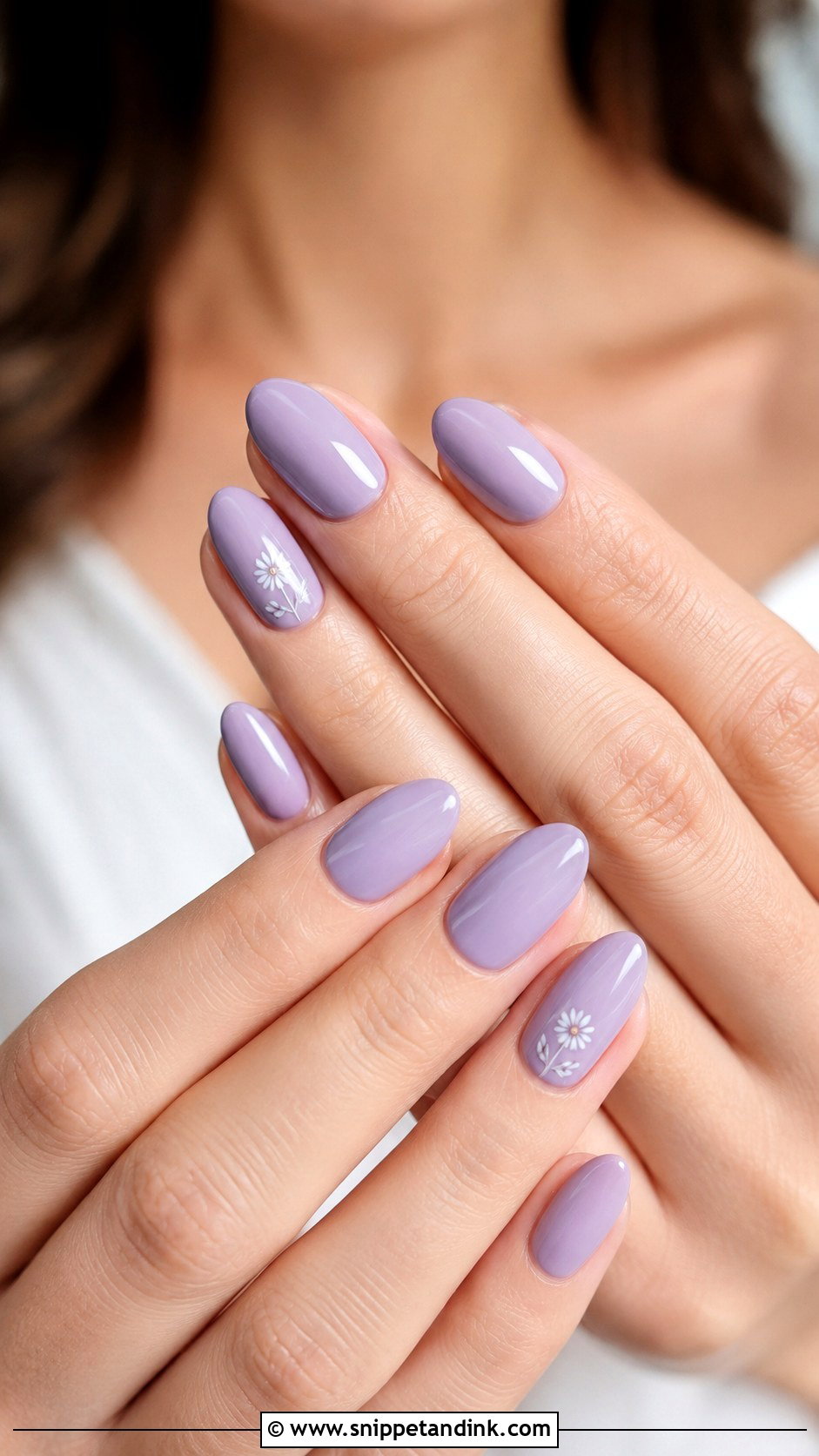Lavender Wedding Guest Nails - Snippet and Ink - 20 Nail Ideas for Wedding Guest