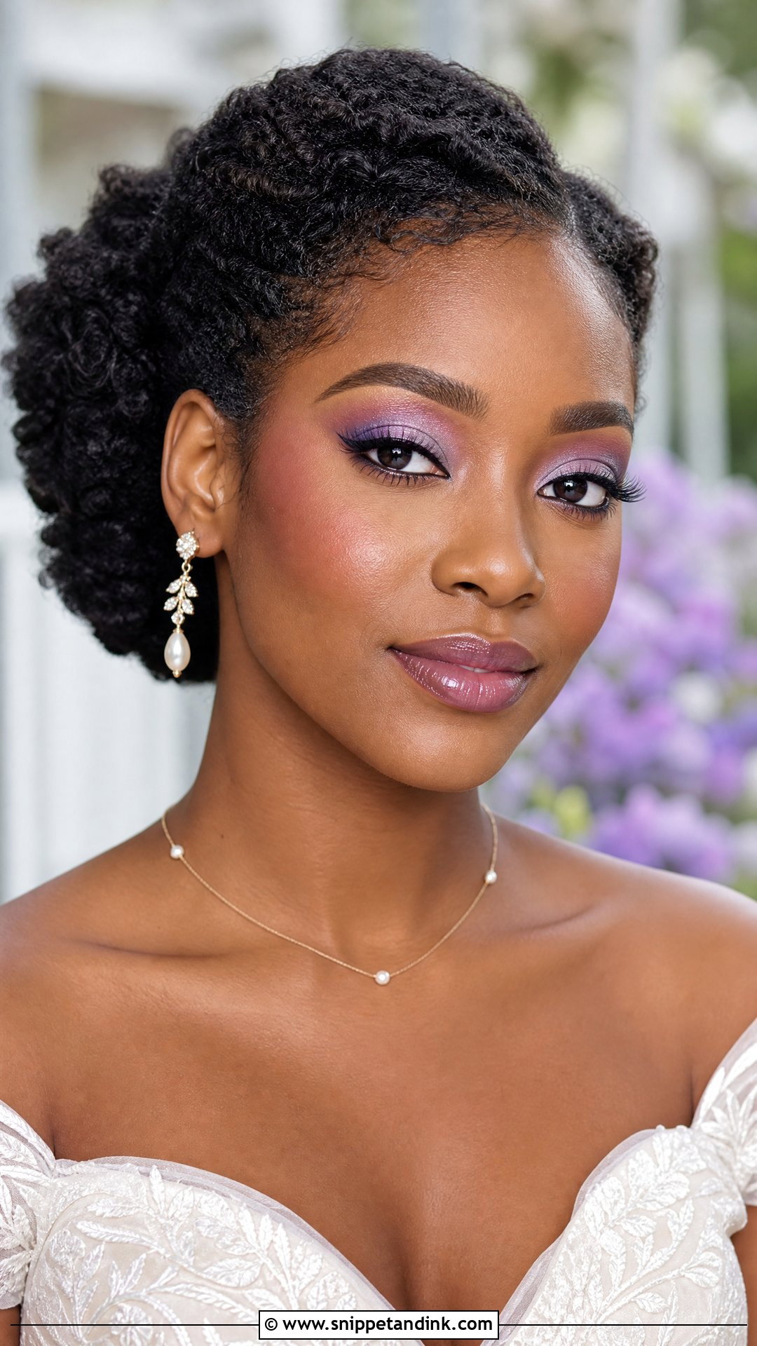 Lavender Wedding Makeup - Snippet and Ink - 20 Colorful Wedding Makeup Ideas
