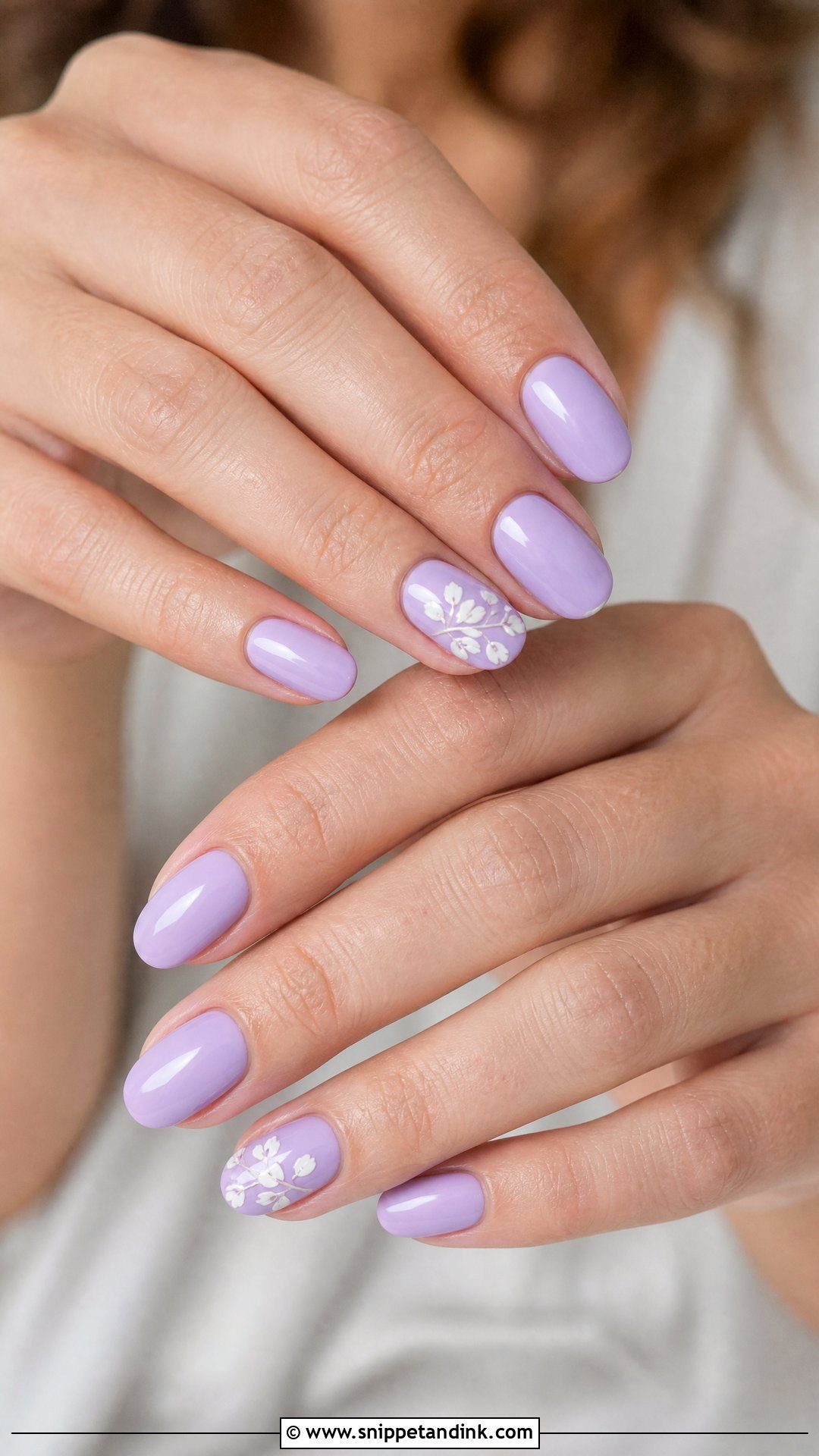 Lavender Wedding Nails - Snippet and Ink - 25 Wedding Party Nails