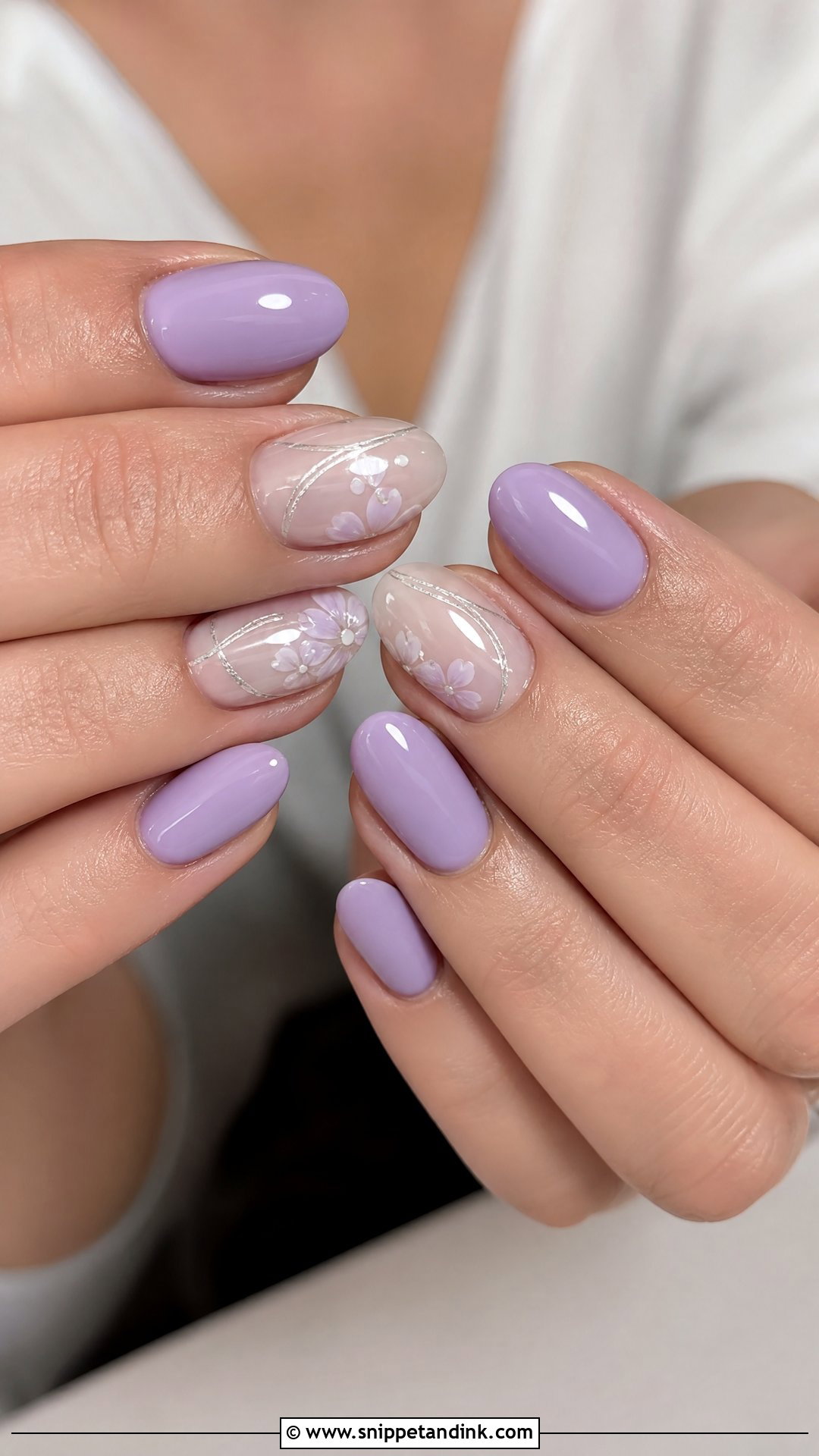Lavender Wedding Nails - Snippet and Ink - 25 Fun Wedding Nails