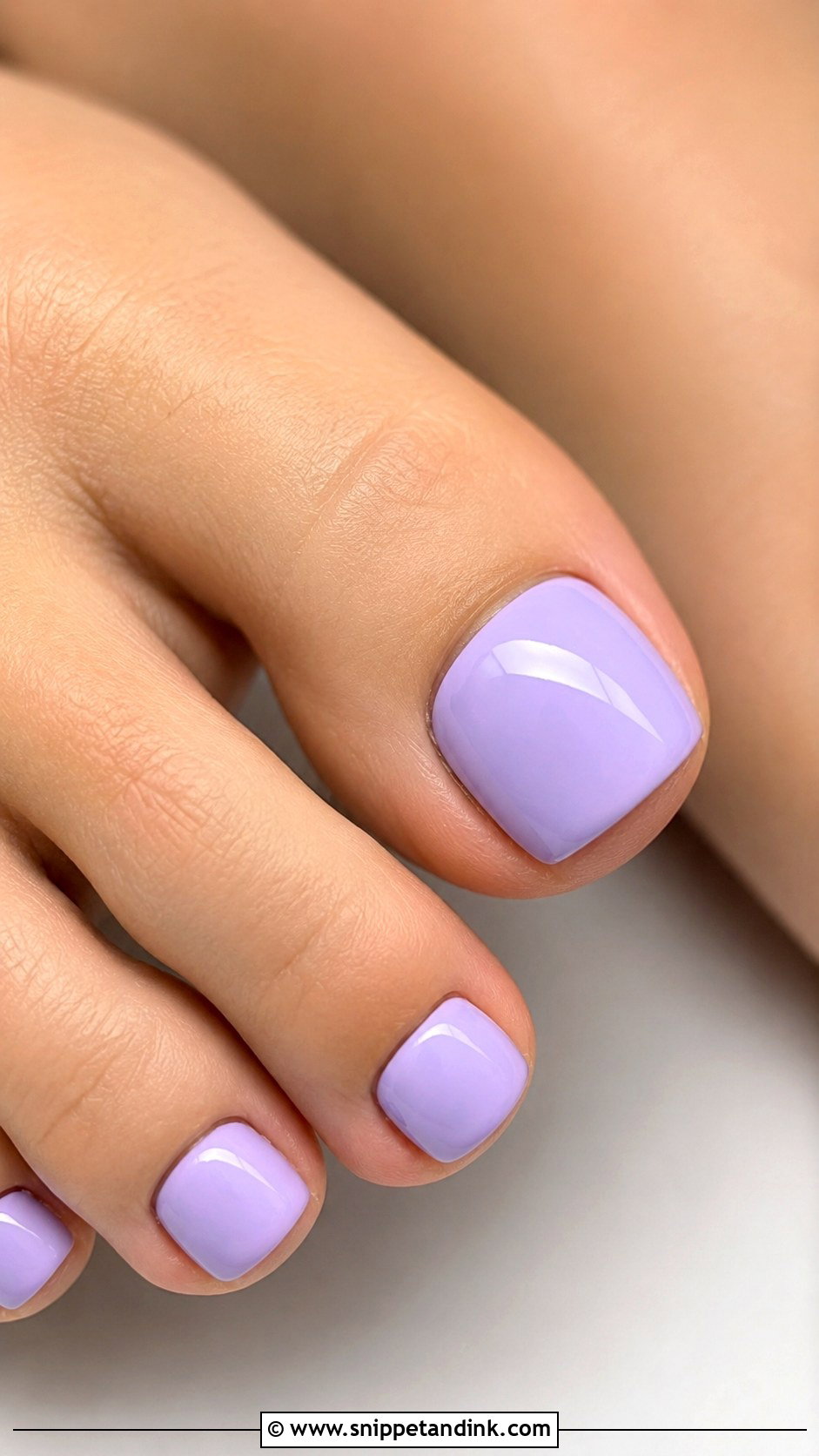Lavender Wedding Toe Nails - Snippet and Ink - 30 Wedding Toe Nails