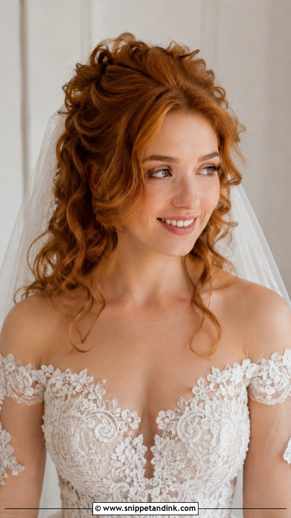 Layered Curls With Face Framing Pieces - Snippet and Ink - 20 Bride Hair Down Curls