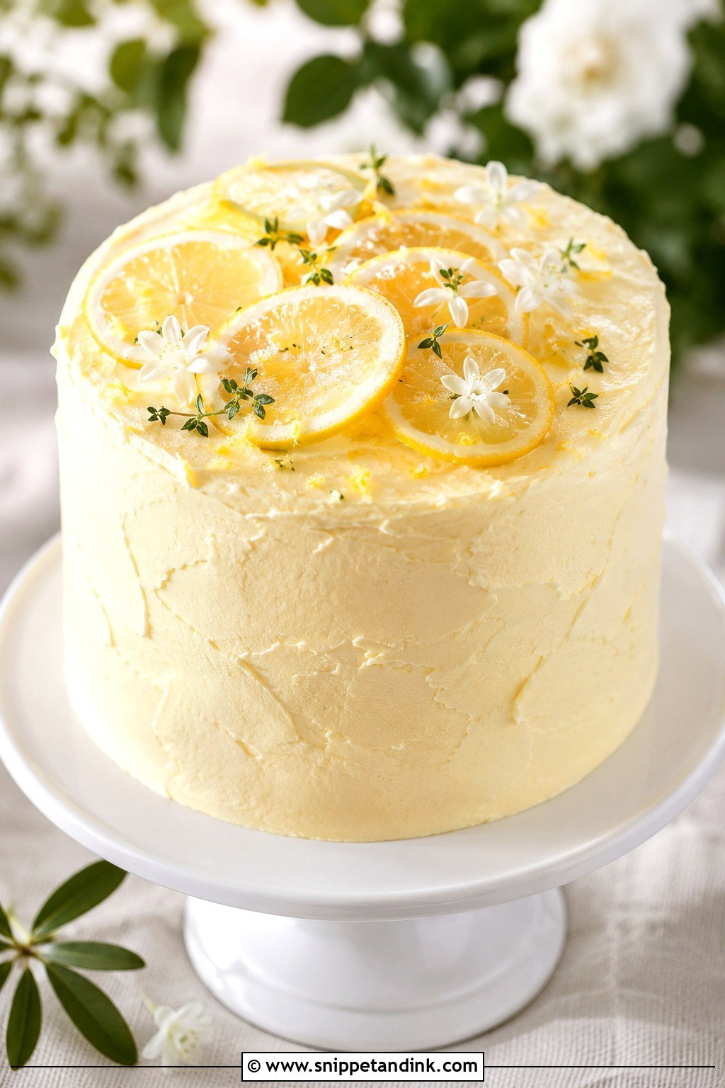 Lemon 1 Layer Wedding Cake - Snippet and Ink - 20 1 Layer Wedding Cake Ideas