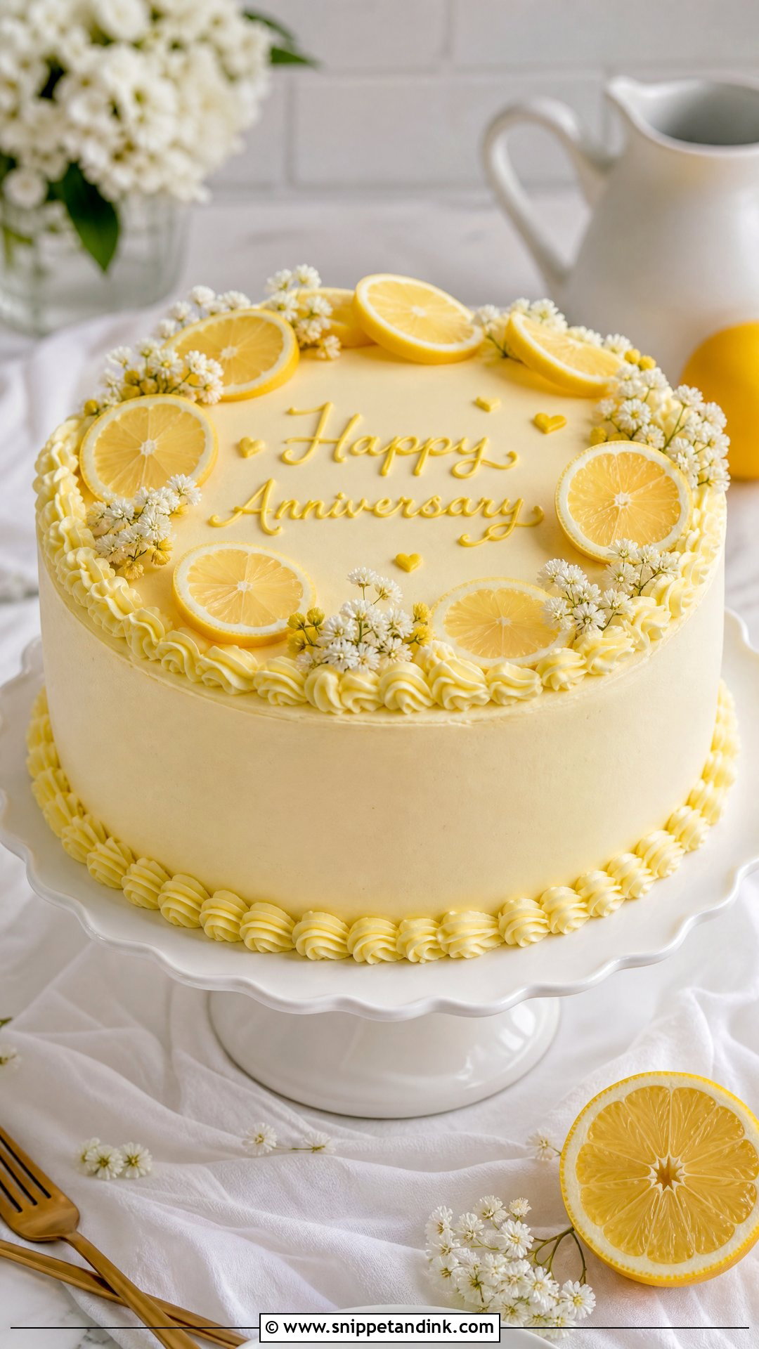 Lemon Anniversary Cake - Snippet and Ink - 25 Simple Anniversary Cake Ideas