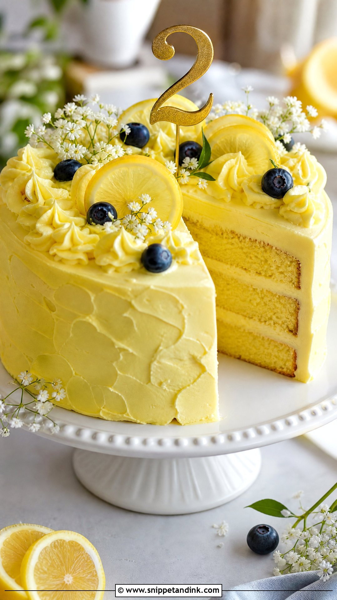 Lemon Anniversary Cake - Snippet and Ink - 30 2 Year Anniversary Cake Ideas