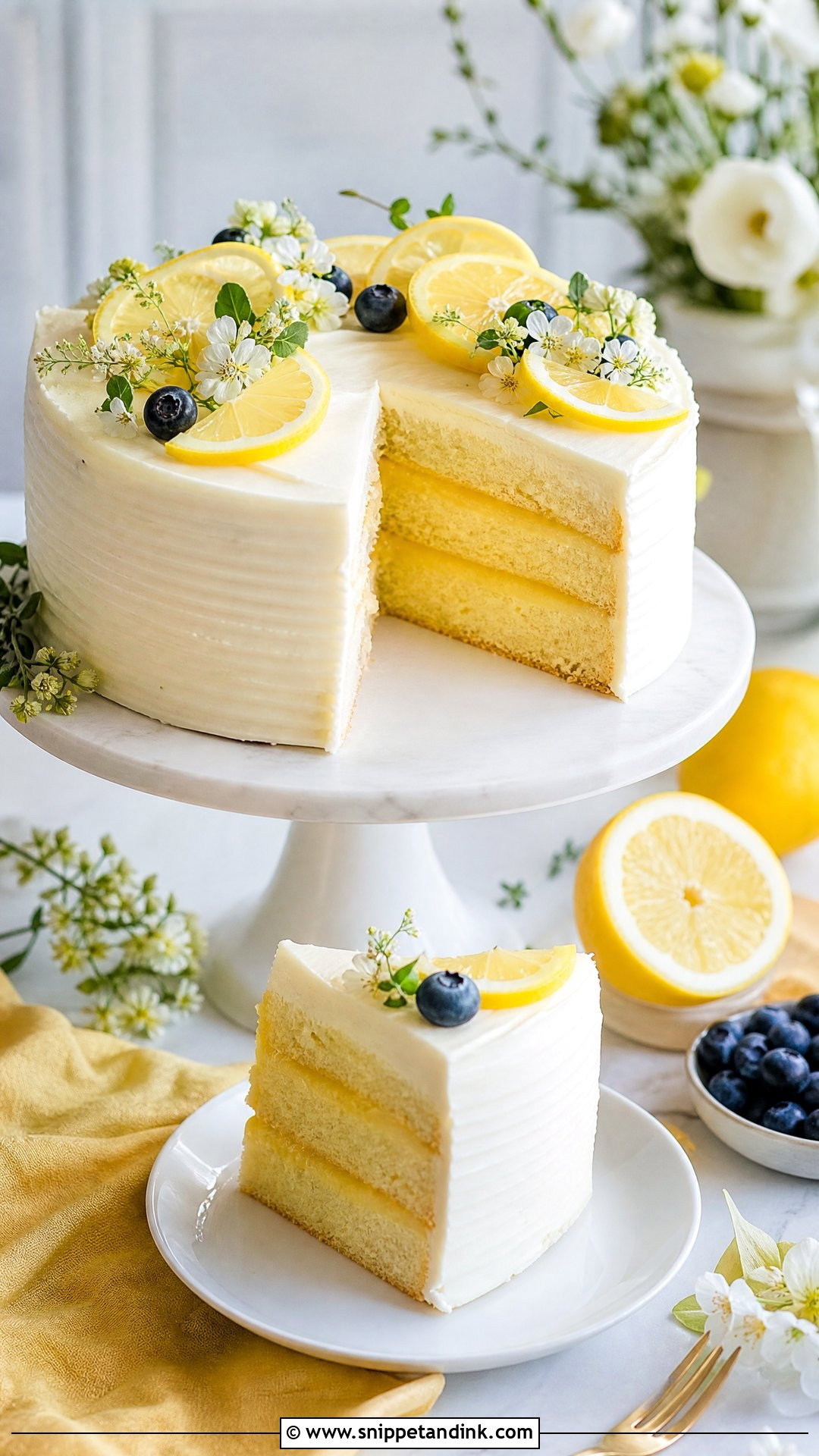 Lemon Anniversary Cake - Snippet and Ink - 35 Anniversary Cake Designs