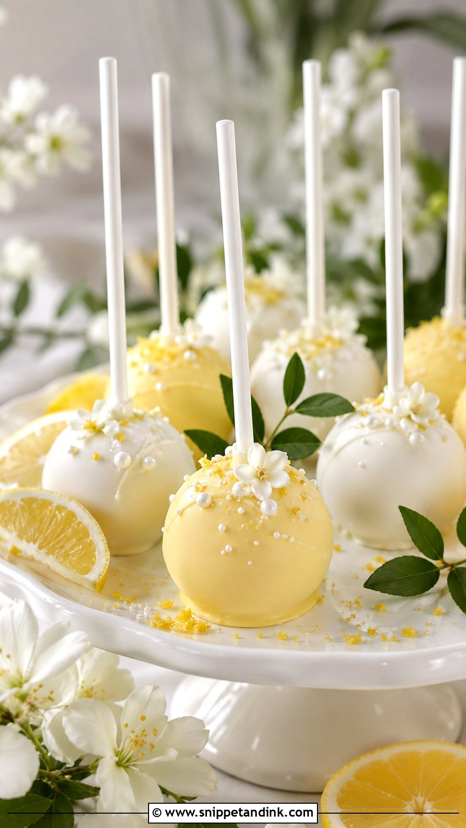 Lemon Bride Cake Pops - Snippet and Ink - 35 Bride Cake Pops