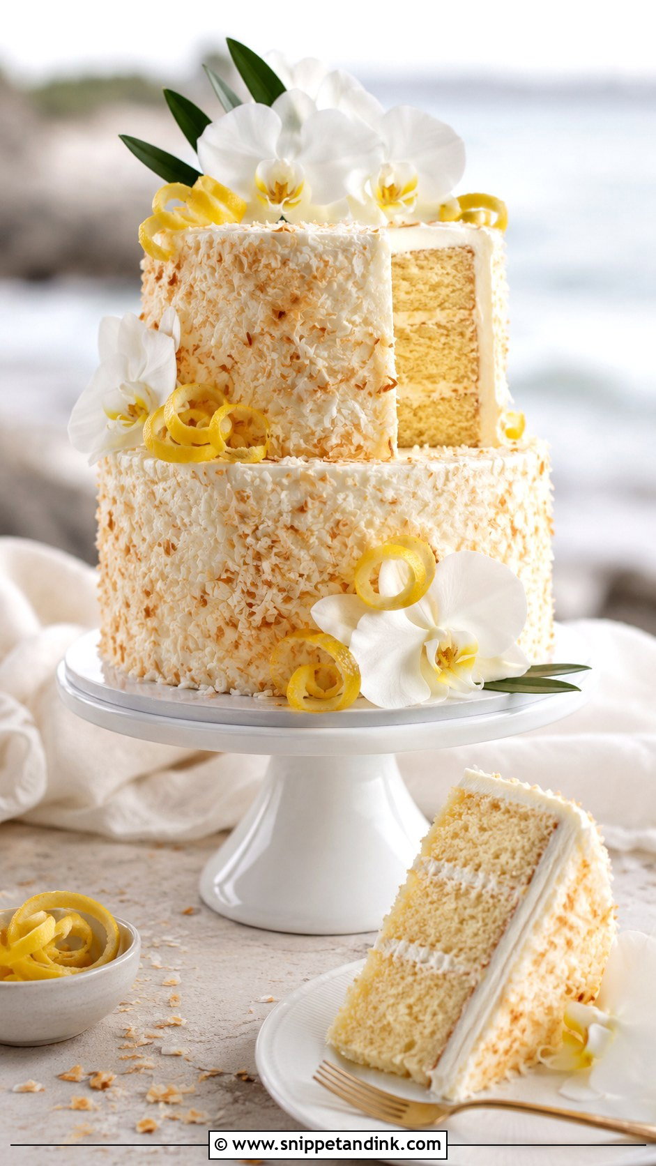 Lemon Coconut Wedding Cake - Snippet and Ink - 20 Lemon Wedding Cake Recipe