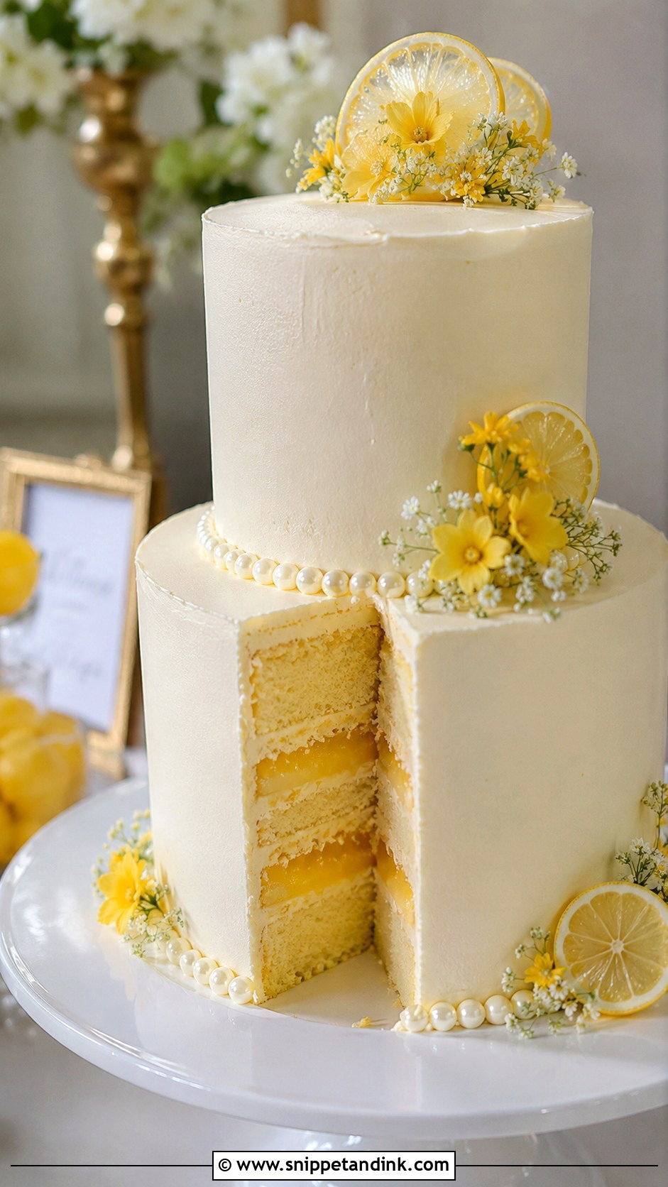Lemon Curd Wedding Cake - Snippet and Ink - 20 Lemon Wedding Cake Recipe