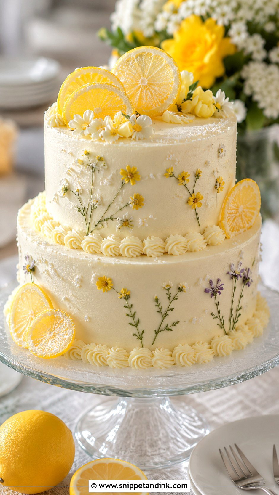 Lemon Drop Wedding Cake - Snippet and Ink - 20 Cocktail Cake Design Ideas for Wedding