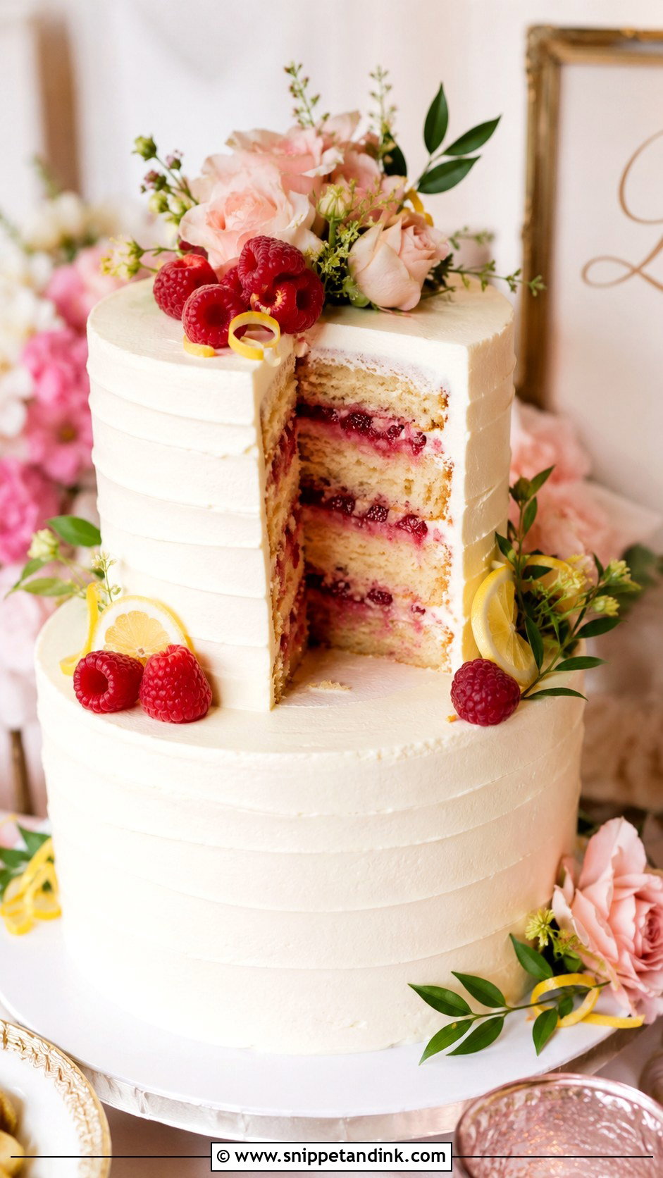 Lemon Elderflower Wedding Cake - Snippet and Ink - 20 Lemon Themed Wedding Cake Ideas