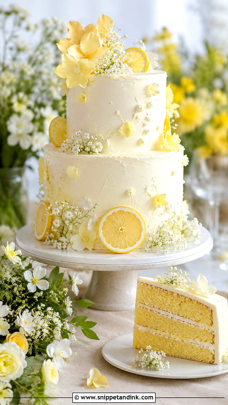 Lemon Elderflower Wedding Cake - Snippet and Ink - 20 Beautiful Wedding Cakes