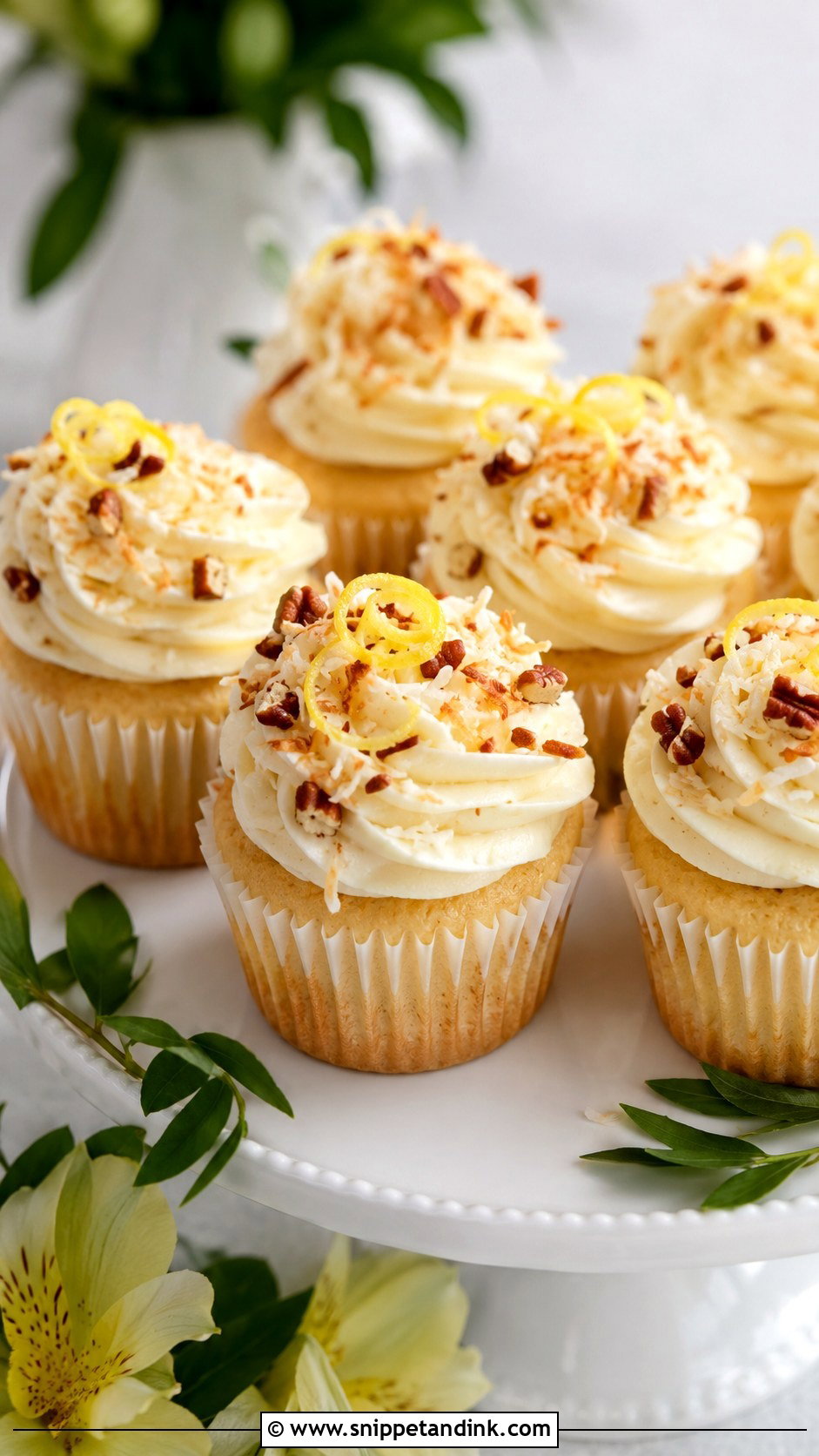 Lemon Italian Wedding Cake Cupcakes - Snippet and Ink - 20 Italian Wedding Cake Cupcake Ideas