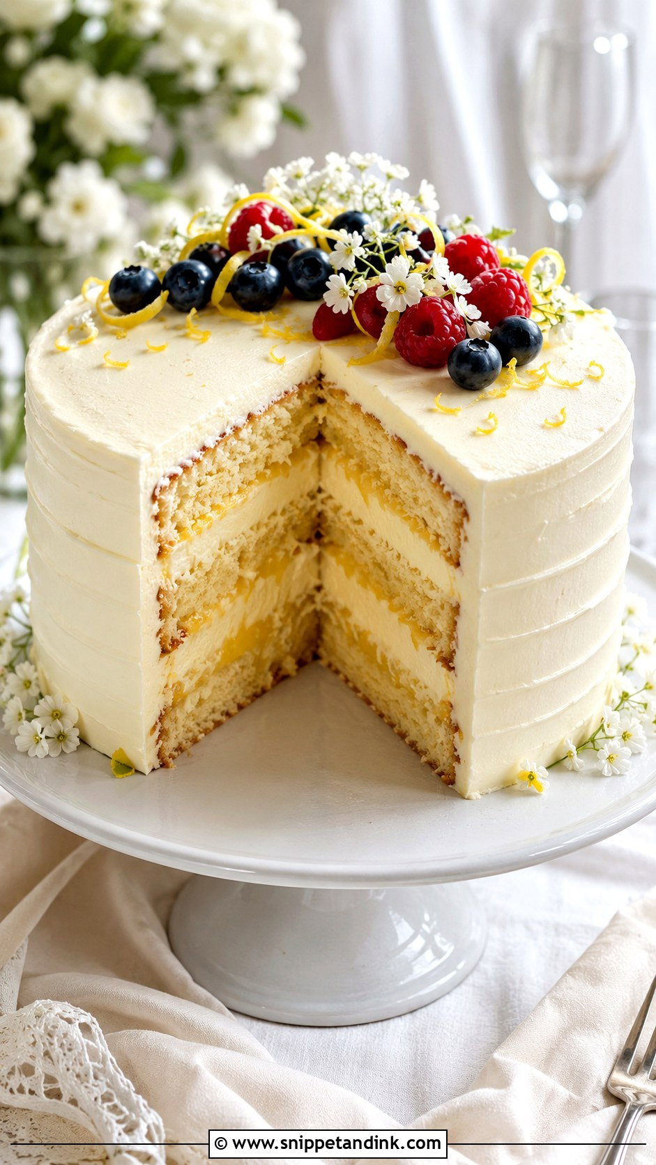 Lemon Mascarpone Wedding Cake - Snippet and Ink - 20 Lemon Wedding Cake Recipe