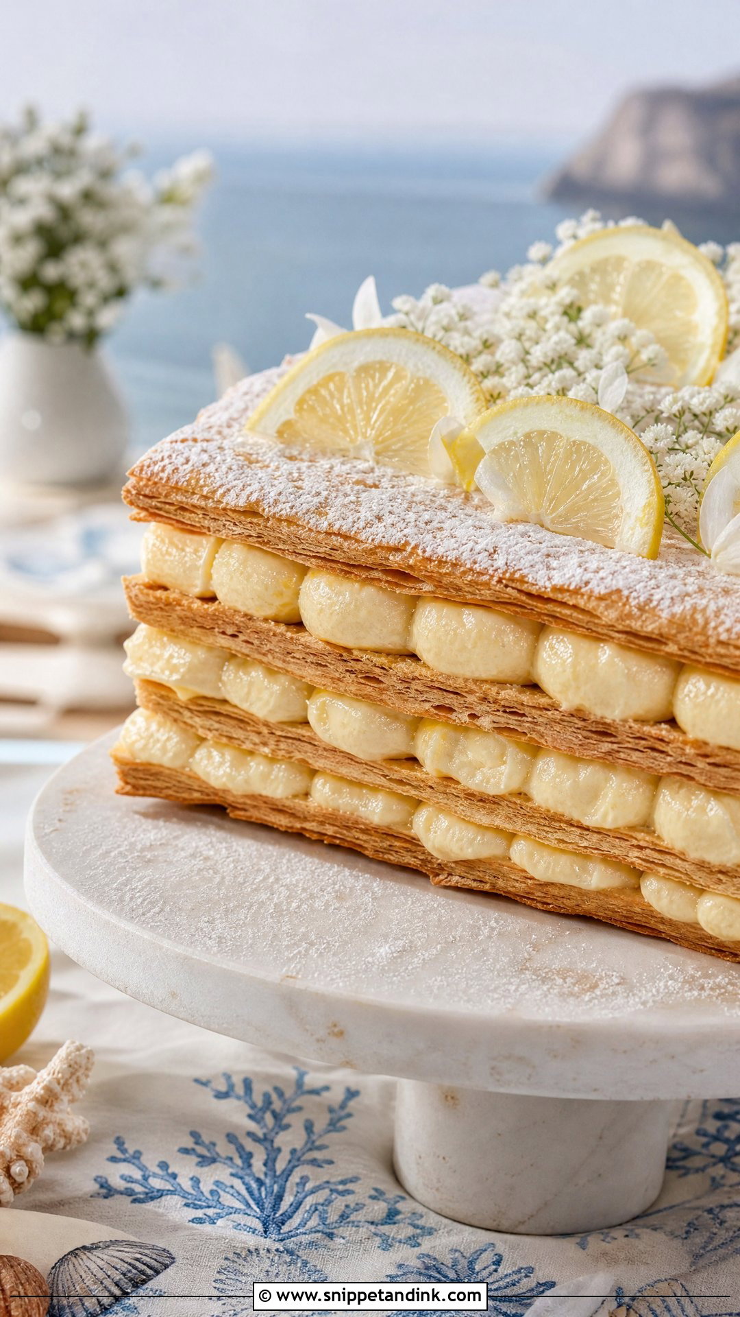 Lemon Millefoglie Wedding Cake - Snippet and Ink - 25 Italian Wedding Cakes