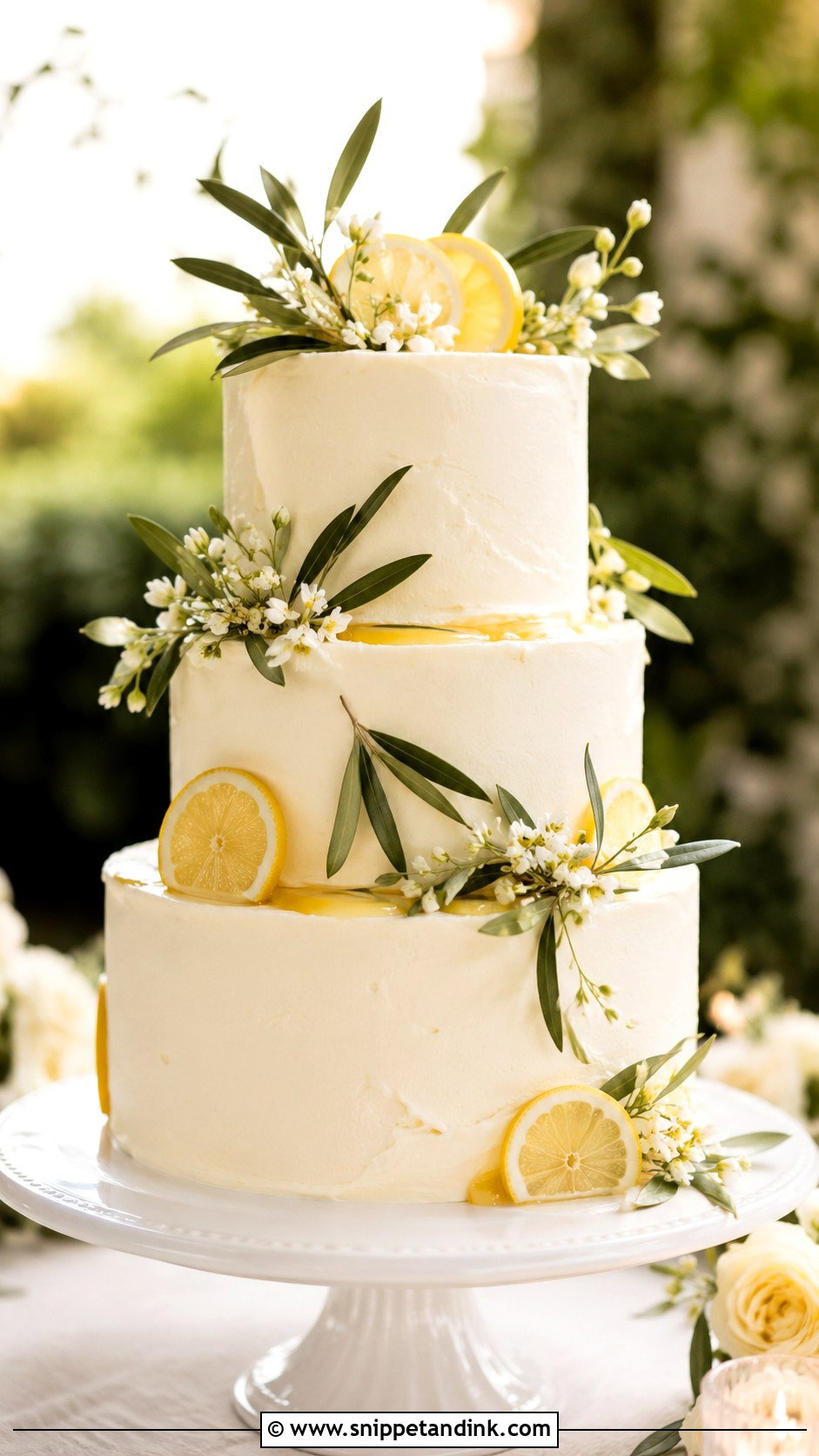 Lemon Olive Oil Wedding Cake - Snippet and Ink - 20 Olive Oil Wedding Cake Ideas