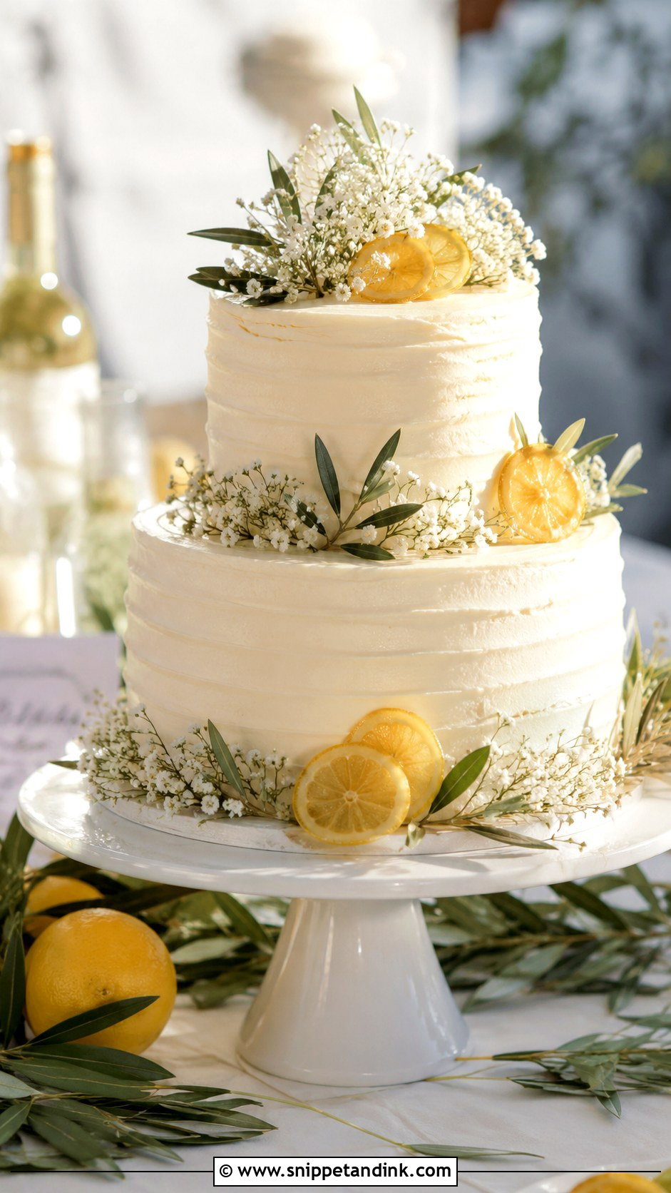 Lemon Olive Oil Wedding Cake - Snippet and Ink - 20 Greek Theme Cake Ideas for Wedding