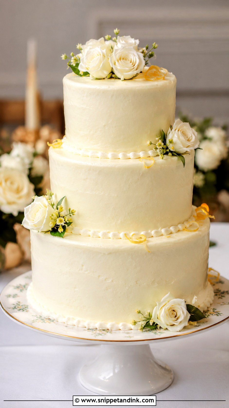 Lemon Poppyseed Wedding Cake With Cream Cheese Frosting - Snippet and Ink - 25 Lemon Poppyseed Wedding Cake Ideas