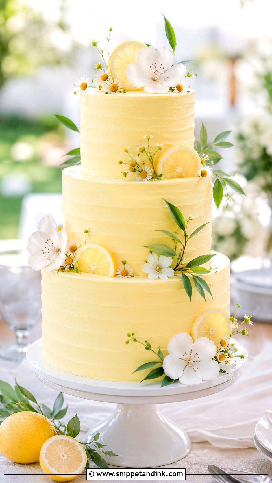 Lemon Sorbet Wedding Cake - Snippet and Ink - 20 Sorbet Wedding Cake Ideas