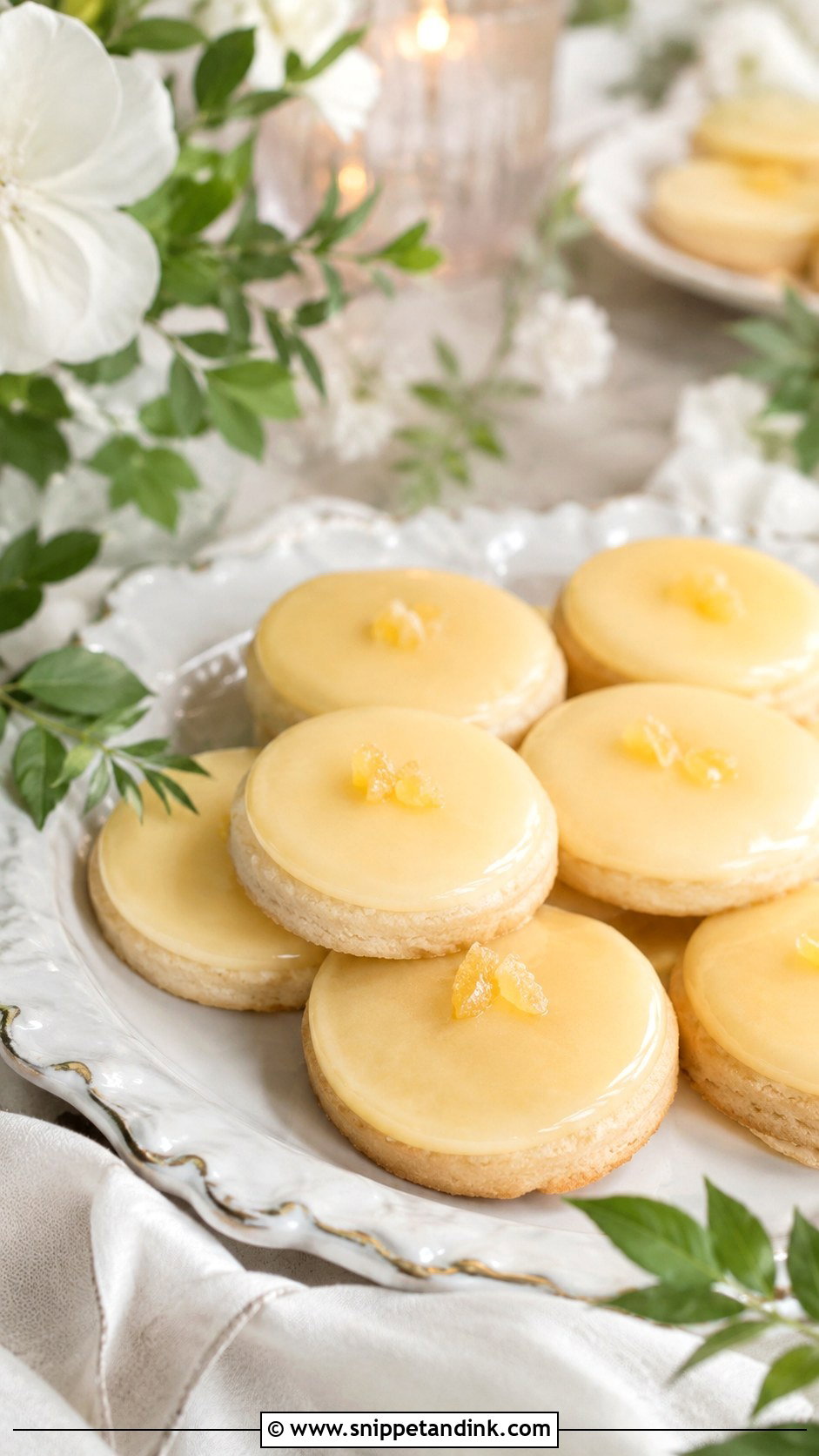 Lemon Tea Cookies - Snippet and Ink - 20 Vintage Wedding Cookies