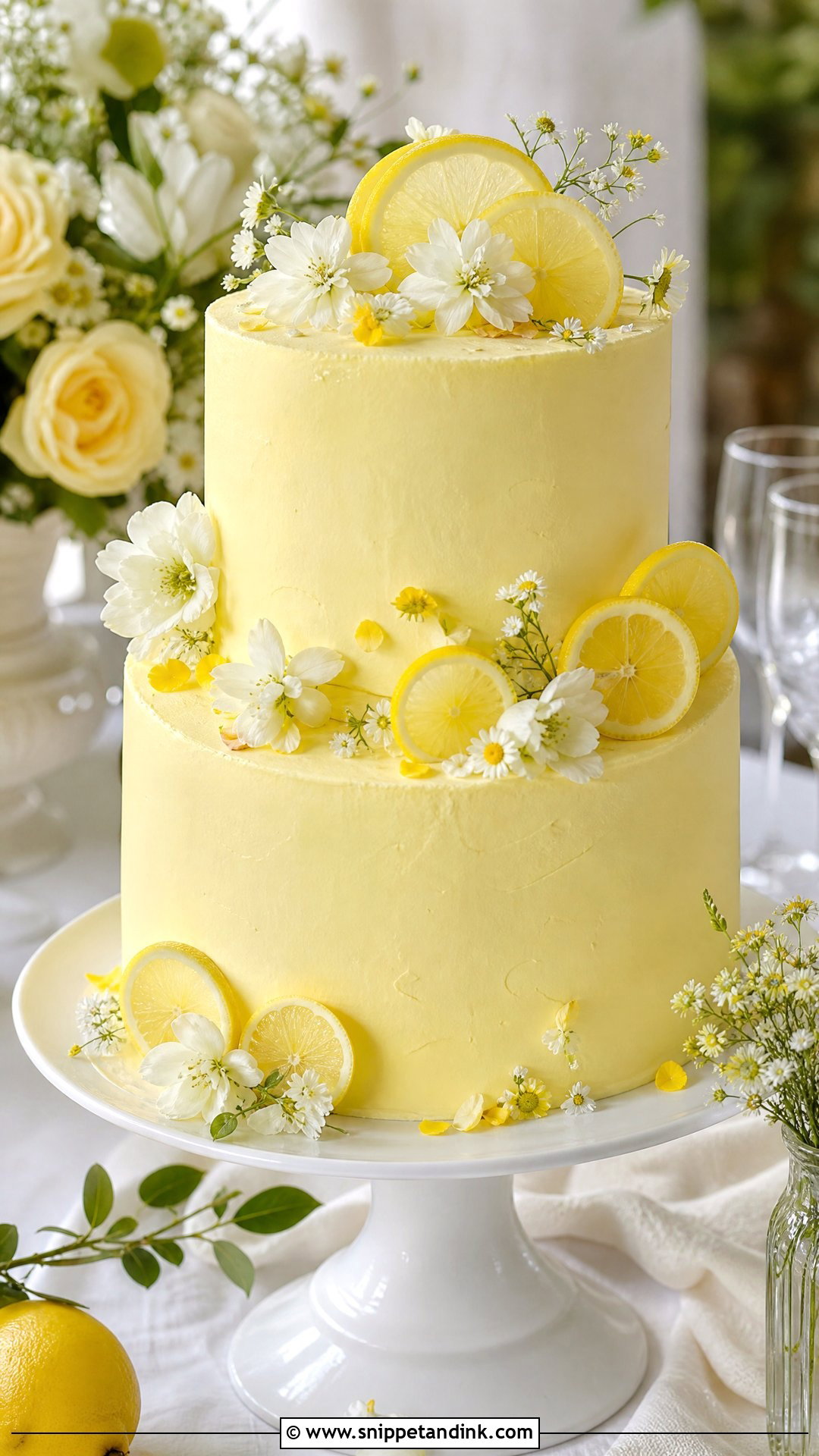 Lemon Wedding Cake - Snippet and Ink - 30 Wedding Cake Ideas