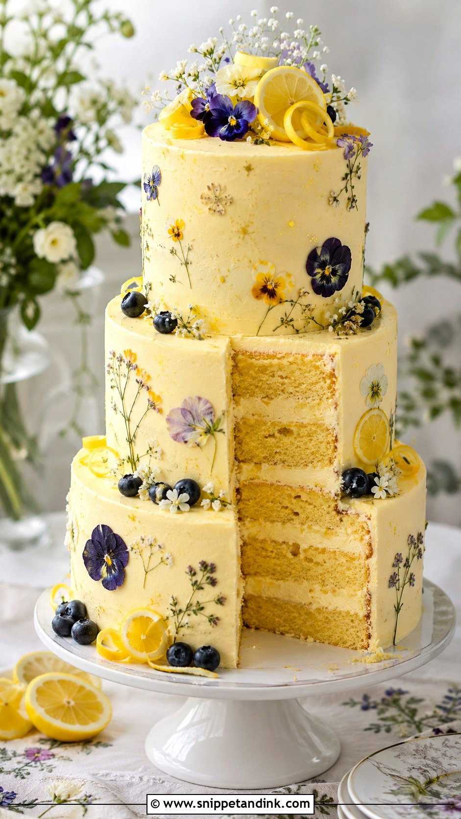 Lemon Wedding Cake - Snippet and Ink - 20 Type of Cakes for Wedding