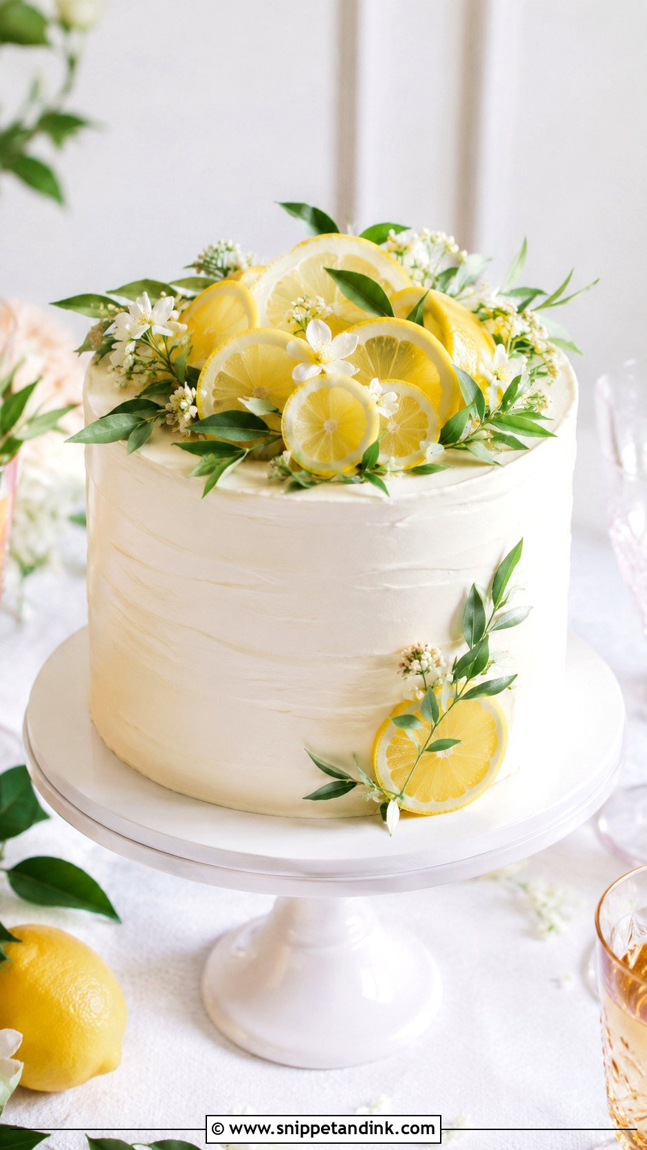 Lemon Wedding Cake - Snippet and Ink - 30 Simple Unique Wedding Cake Ideas