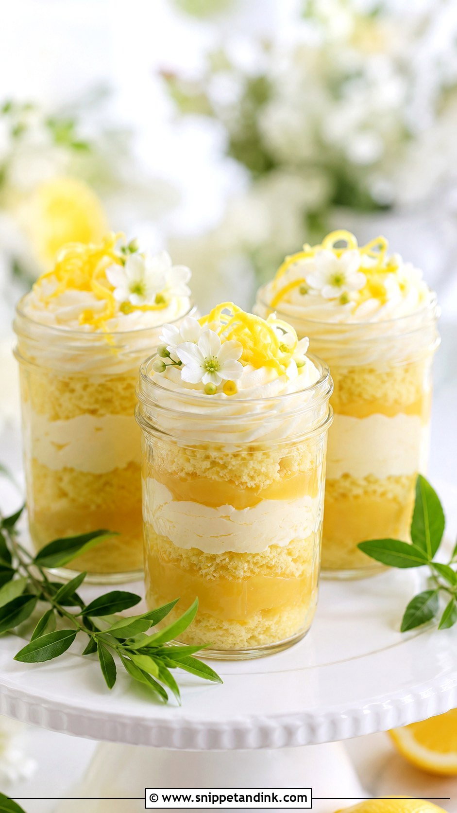 Lemon Wedding Cake In A Jar - Snippet and Ink - 25 Wedding Cake Ideas in a Jar