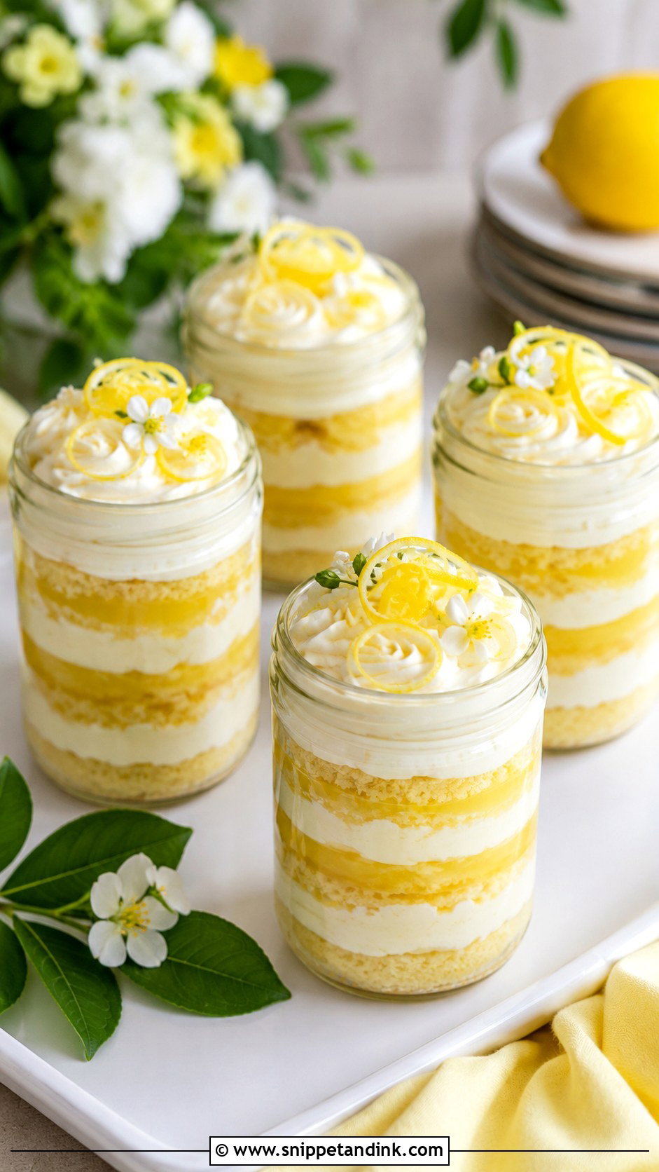 Lemon Wedding Cake Jars - Snippet and Ink - 30 Wedding Cake Jars