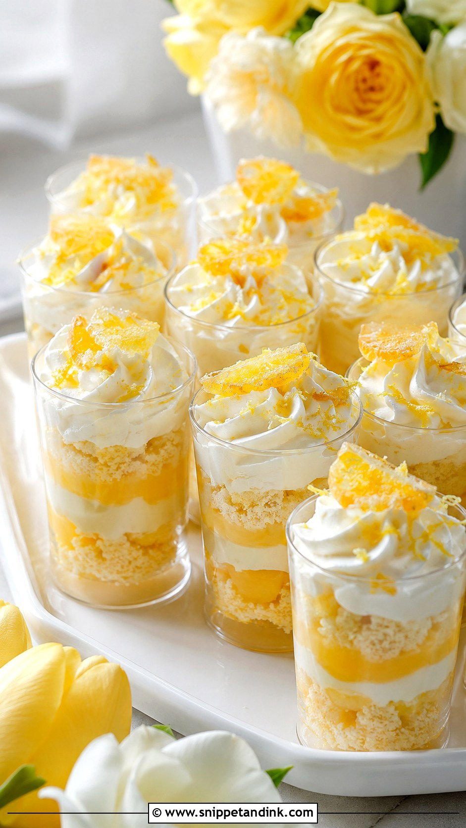 Lemon Wedding Cake Shooters - Snippet and Ink - 20 Wedding Cake Shooters