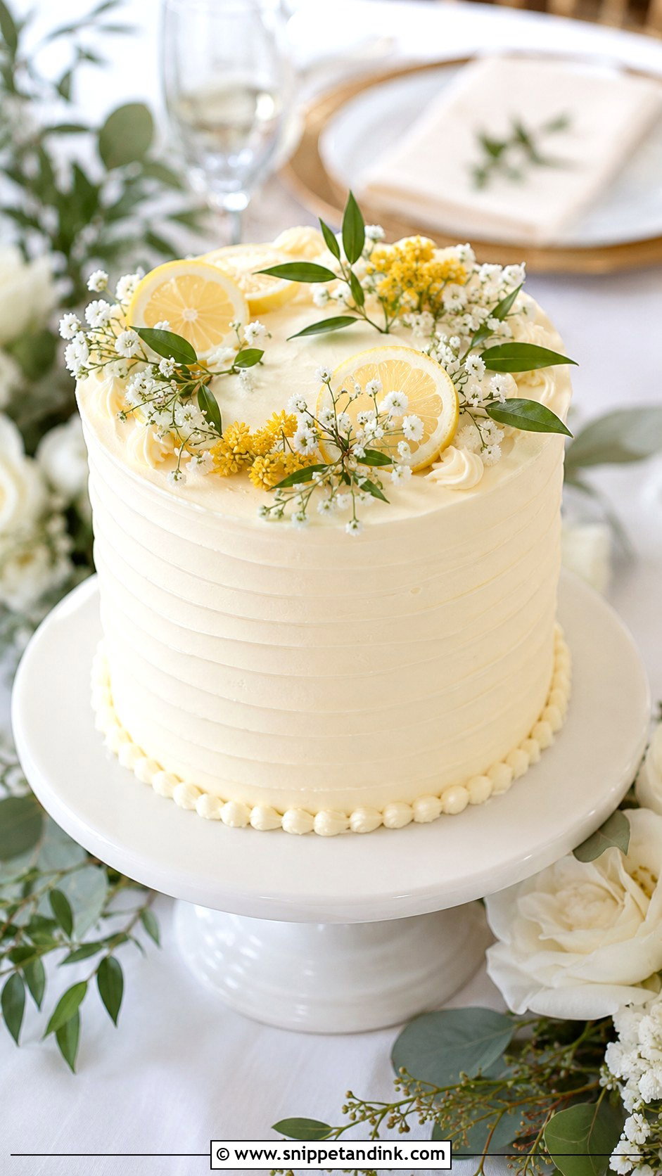 Lemon Wedding Cake - Snippet and Ink - 20 Cute Cake Ideas for Wedding