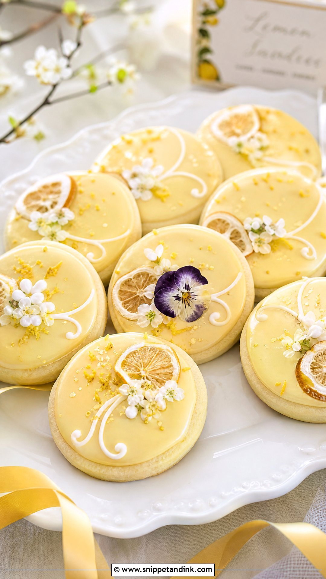 Lemon Wedding Cookies - Snippet and Ink - 20 Wedding Cookies