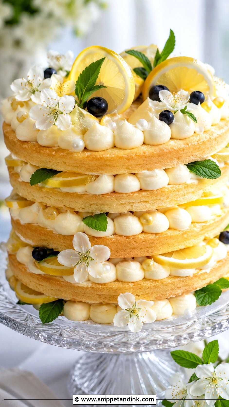 Lemon Wedding Layered Cookie Cake - Snippet and Ink - 30 Wedding Layered Cookie Cake Ideas
