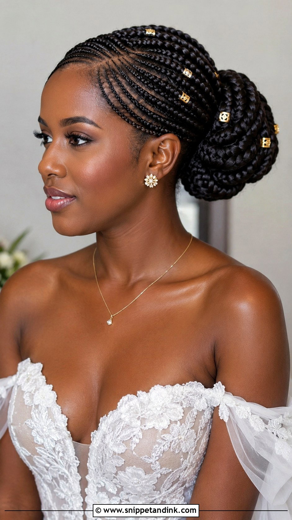 Lemonade Braids Updo - Snippet and Ink - 20 Black Hair Wedding Hairstyles