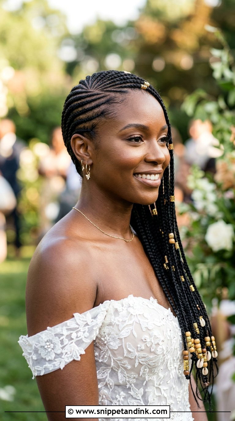 Lemonade Braids for the Bride - Snippet and Ink - 20 Braids for Wedding Hair Black Women