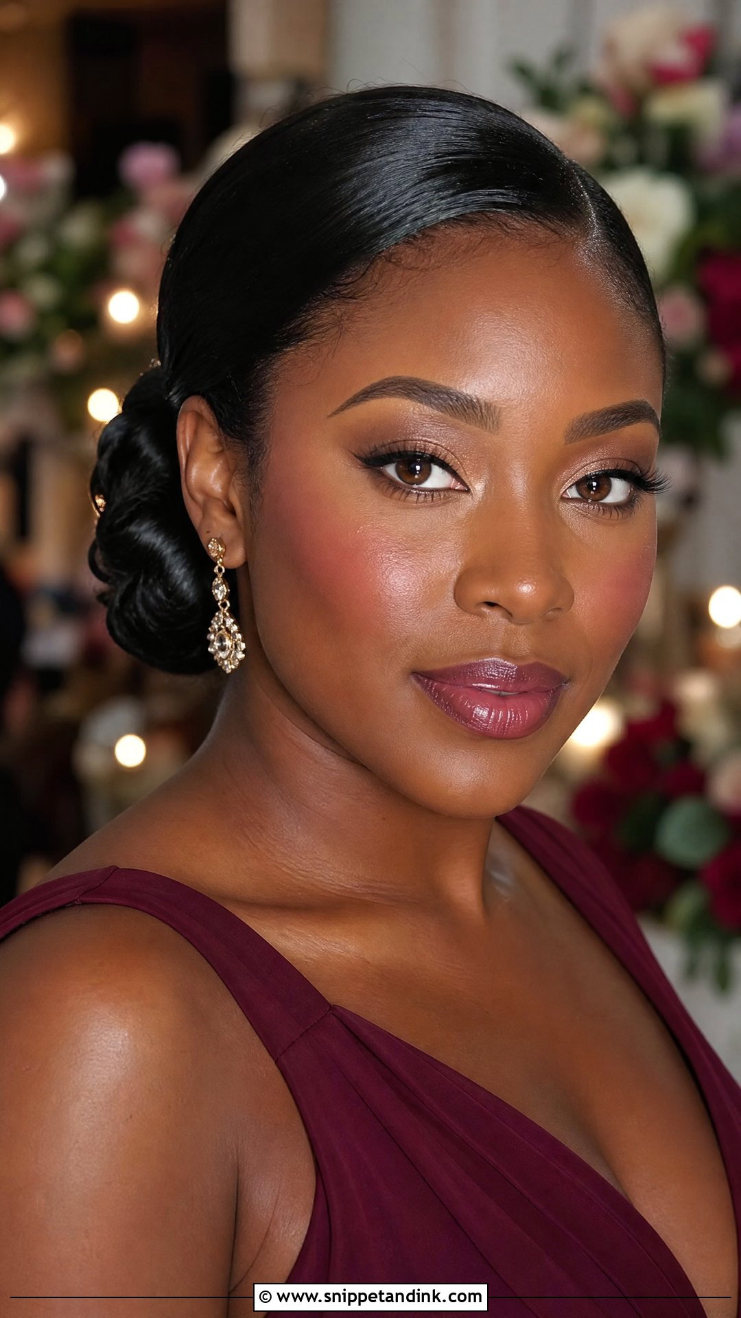 Light Berry Wedding Party Makeup - Snippet and Ink - 20 Light Makeup for Wedding Party Ideas