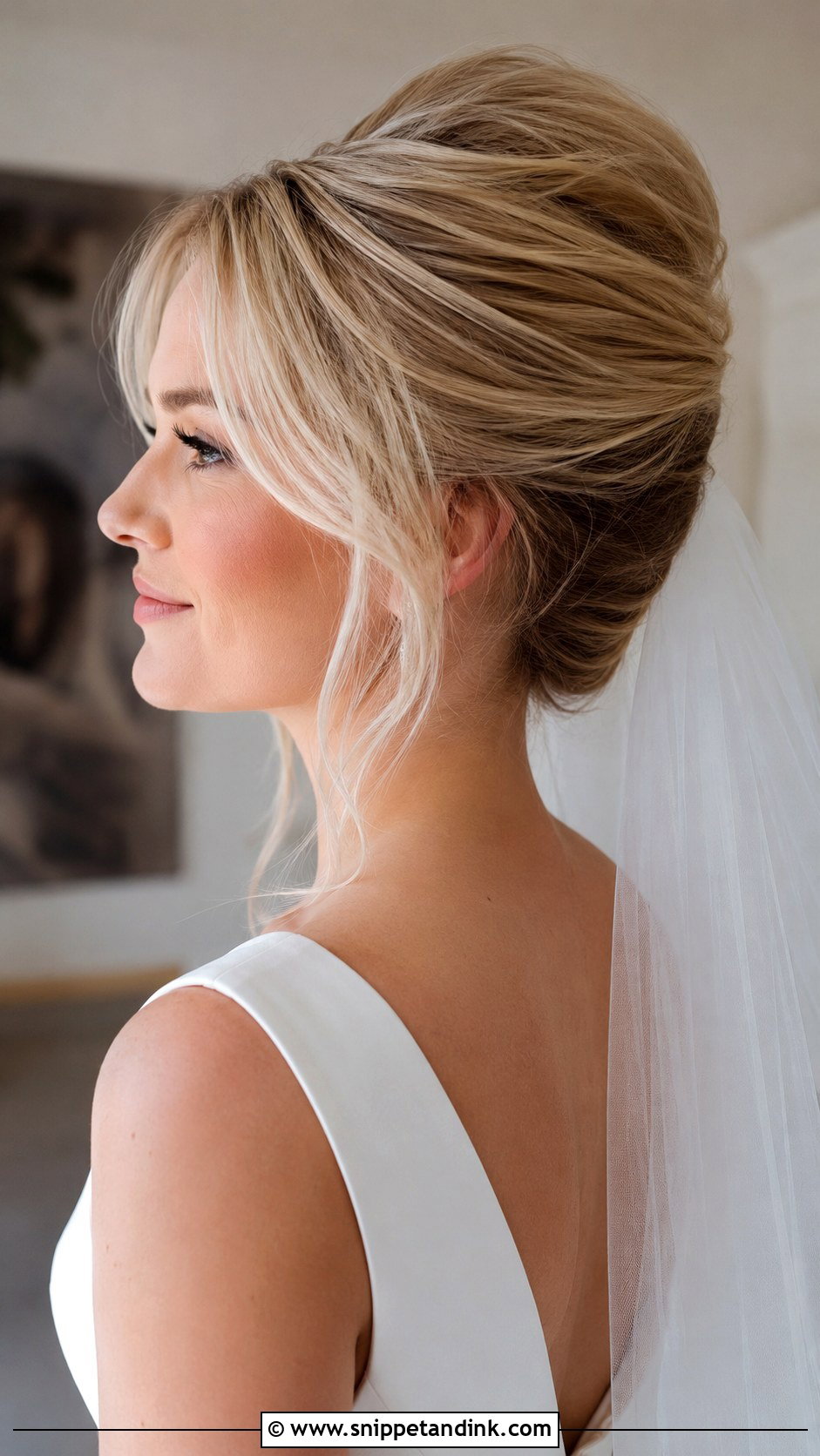 Light Blonde French Twist - Snippet and Ink - 25 Blonde Wedding Hair Ideas