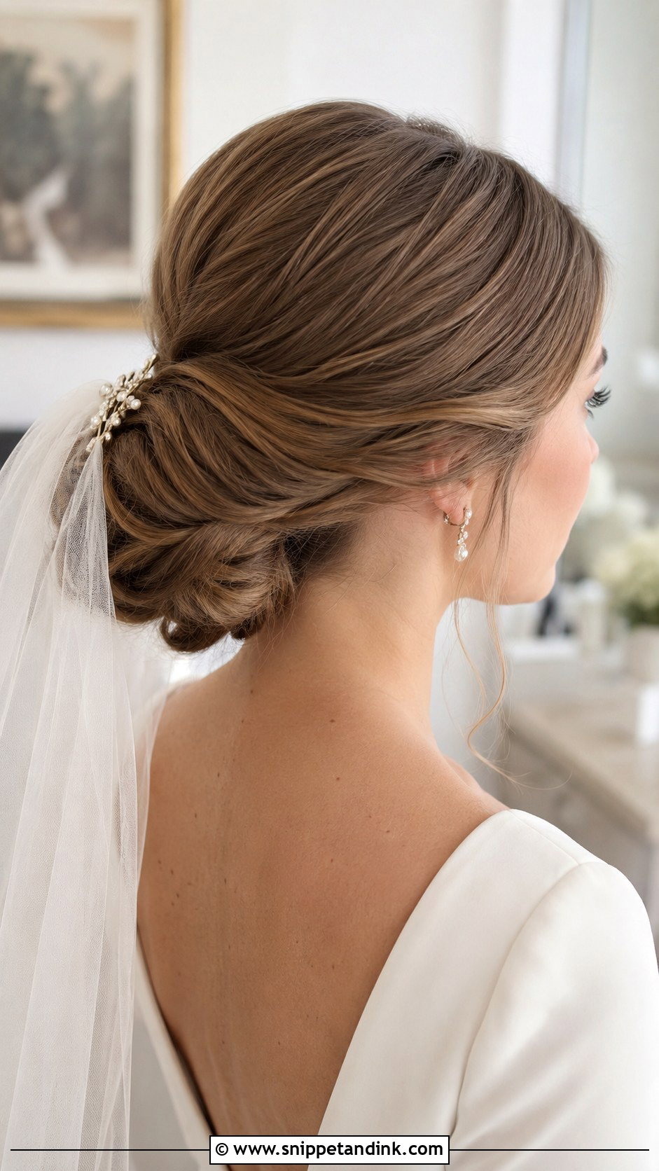 Light Brown Wedding Hair Chignon - Snippet and Ink - 15 Light Brown Wedding Hair Ideas