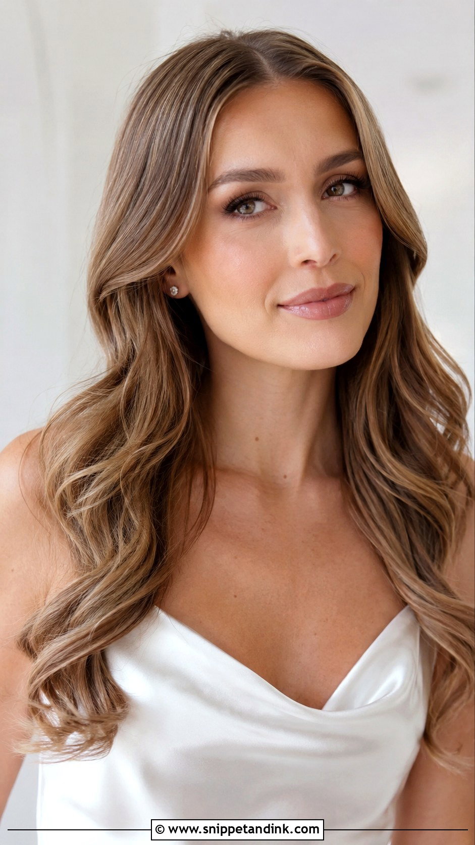 Light Brown Wedding Hair Loose Waves - Snippet and Ink - 15 Light Brown Wedding Hair Ideas